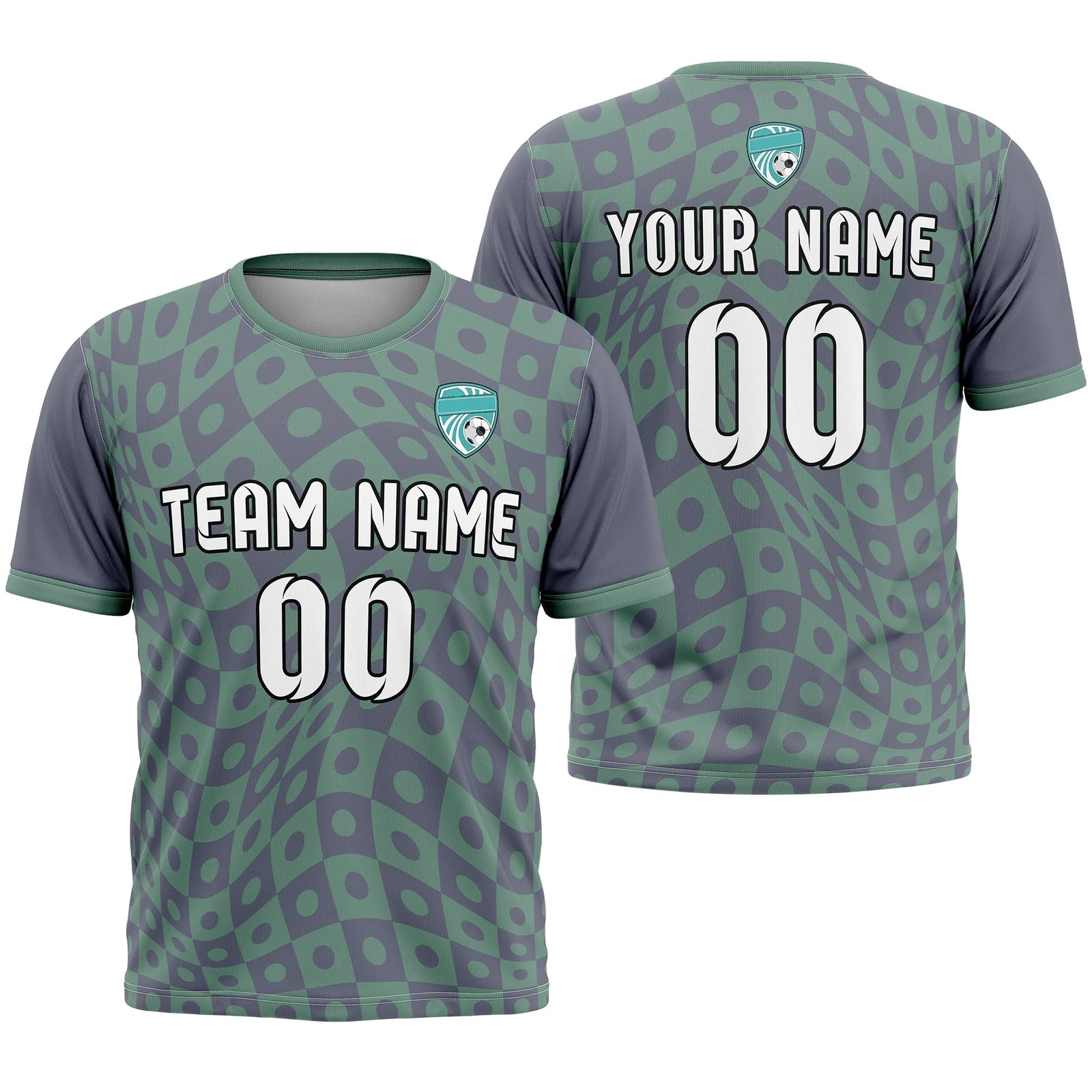 Custom Abstract Pattern D4 Soccer Jersey Personalized Football Uniform with Name & Number
