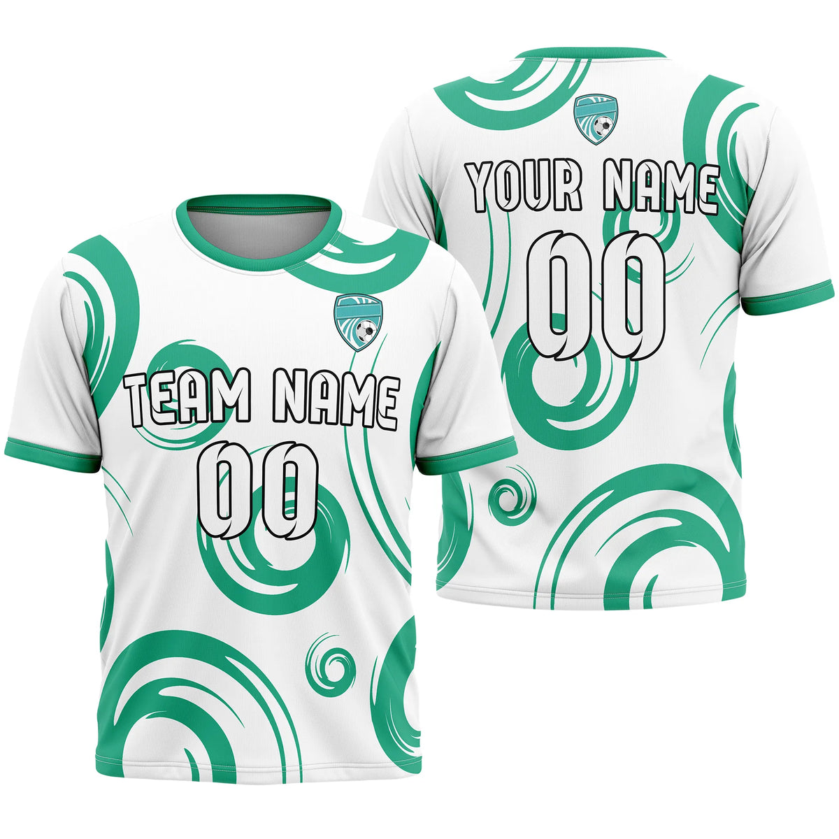 Custom Abstract Pattern D1 Soccer Jersey Personalized Football Uniform with Name & Number