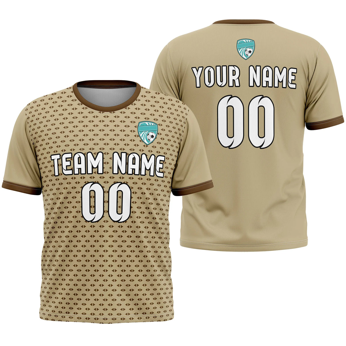 Custom Abstract Pattern D2 Soccer Jersey Personalized Football Uniform with Name & Number