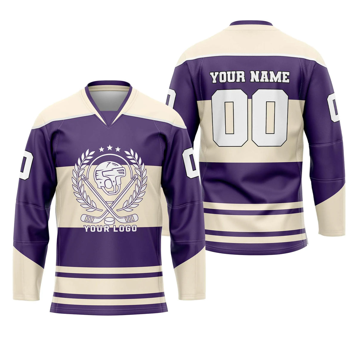 Custom Personalized D5 New Arrival Ice Hockey Jersey with Name, Number & Team Logo