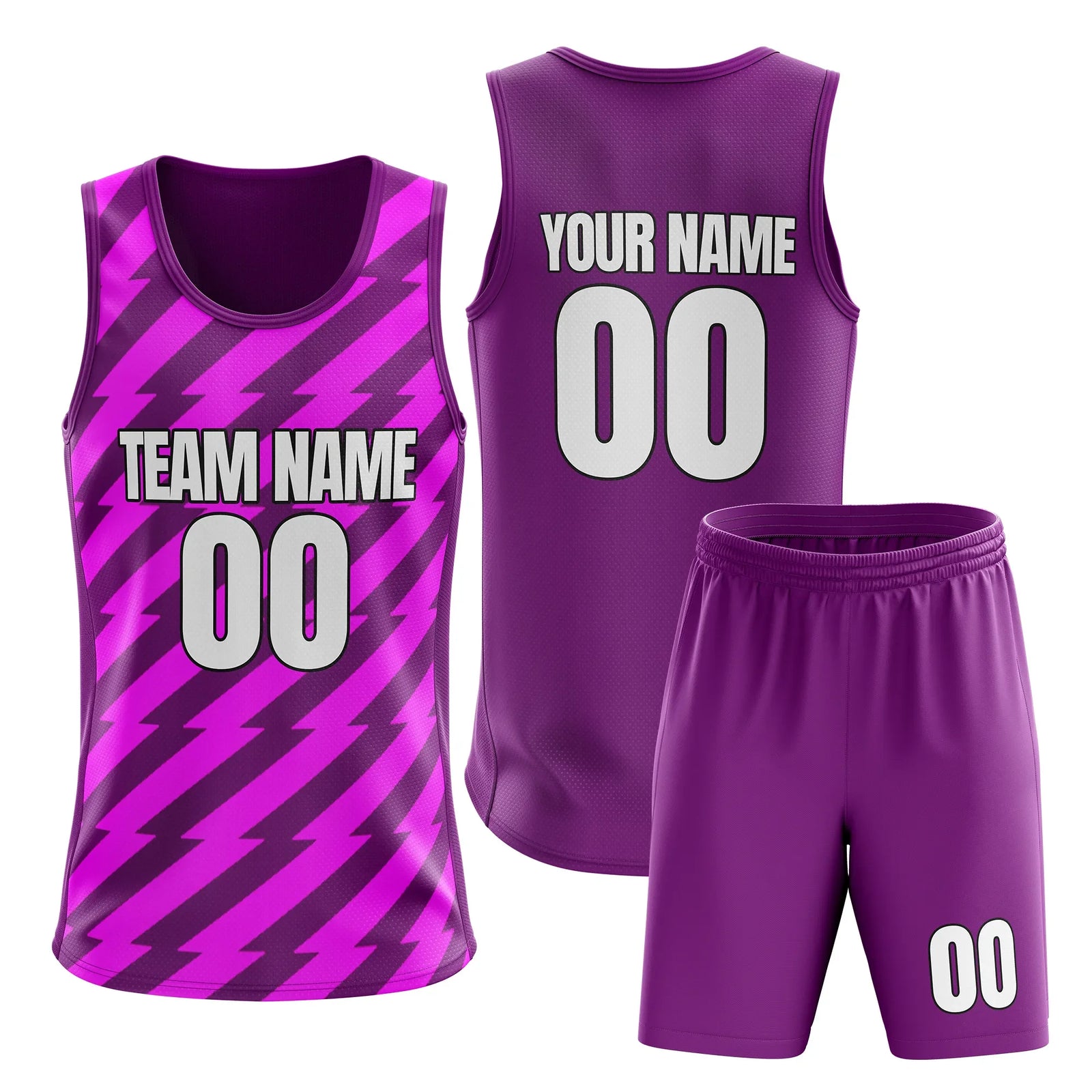 Custom Flash Strike Split Fashion Set Sports Jersey Personalized Uniform with Name & Number