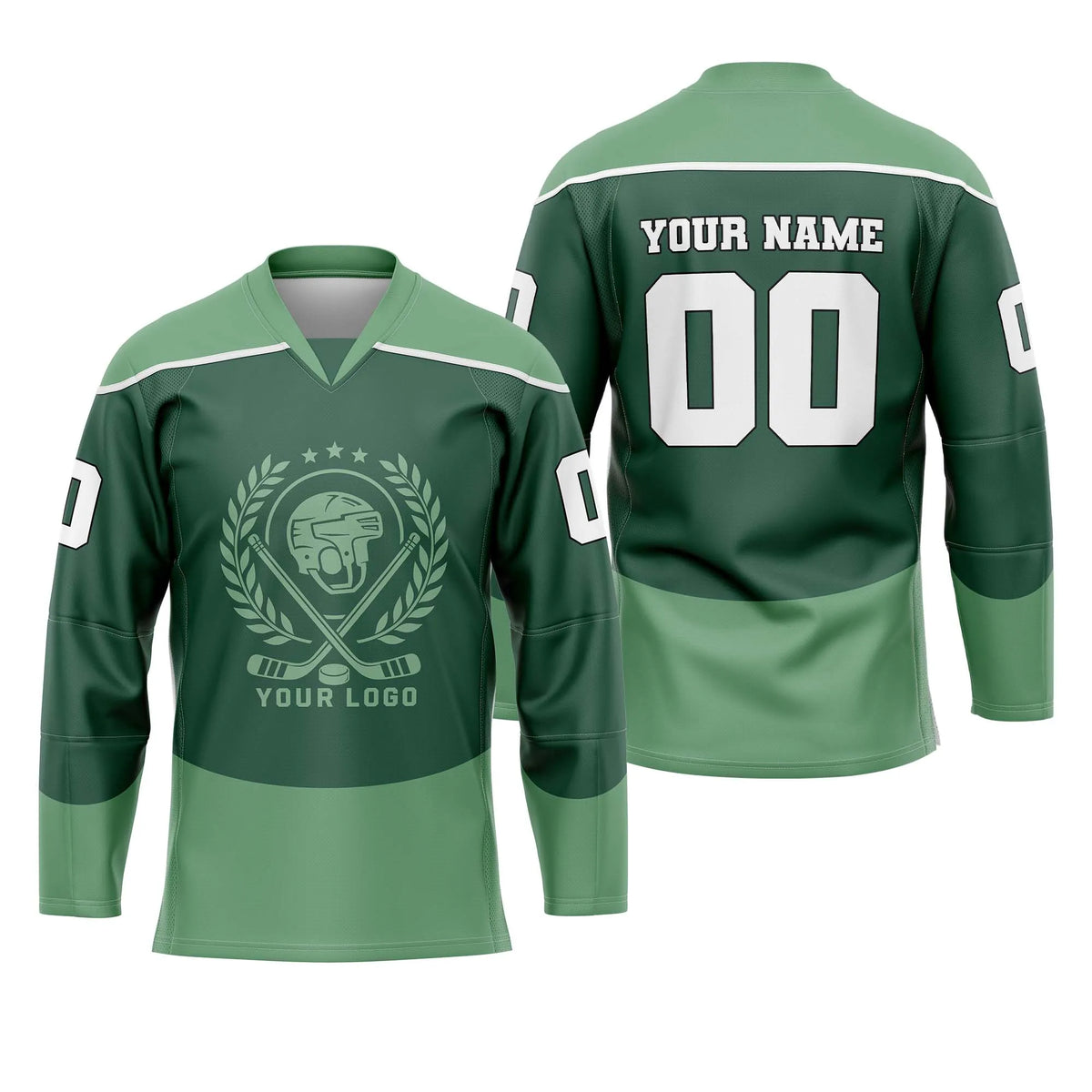 Custom Personalized D1 V - NECK DESIGN Ice Hockey Jersey with Name, Number & Team Logo