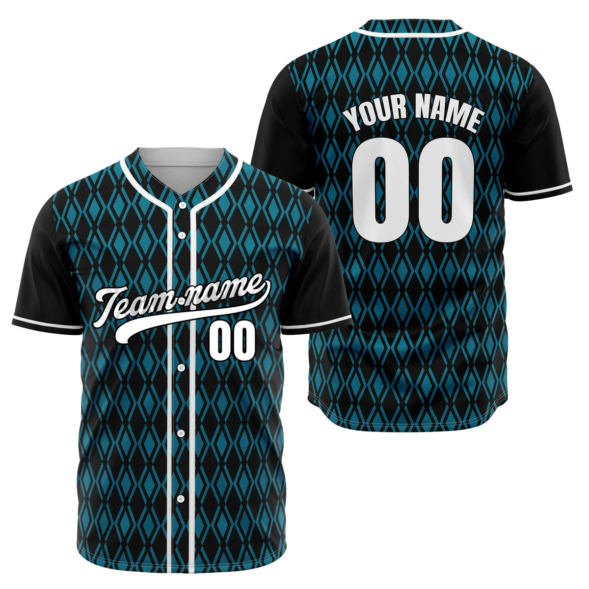 Custom Argyle Strike Baseball Sports Jersey Personalized Uniform with Name & Number