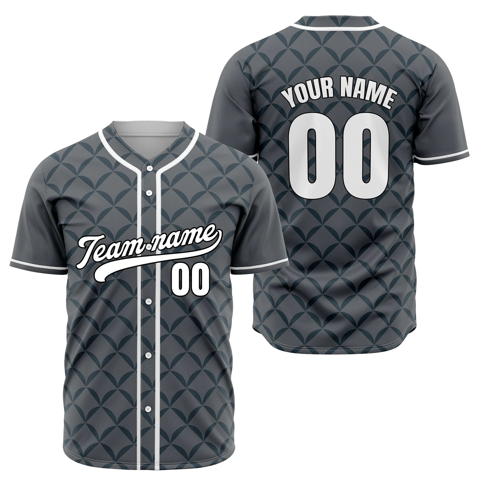 Custom Crystal Grid Baseball Sports Jersey Personalized Uniform with Name & Number