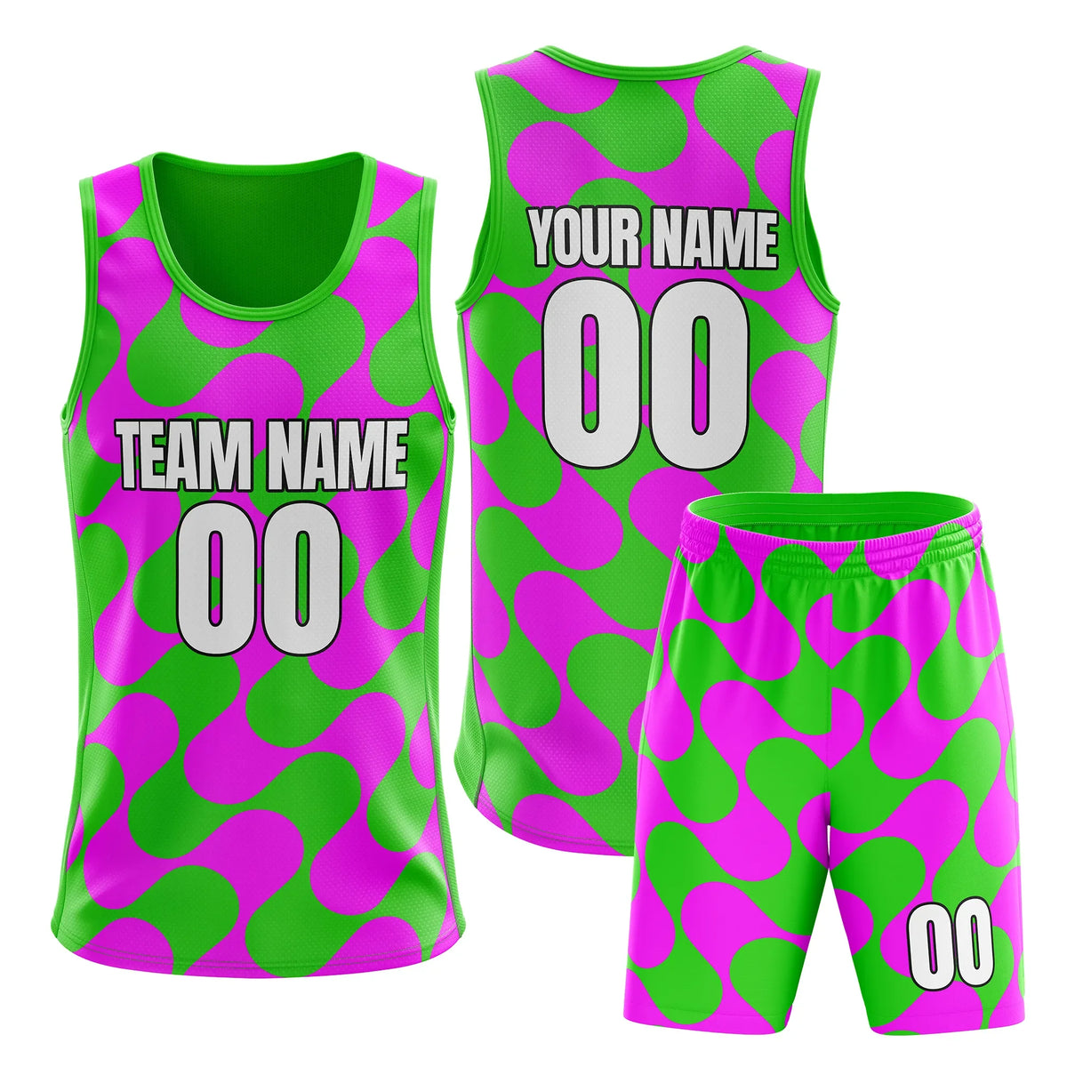 Custom Colour Block Set Amber Fusion Sports Jersey Personalized Uniform with Name & Number