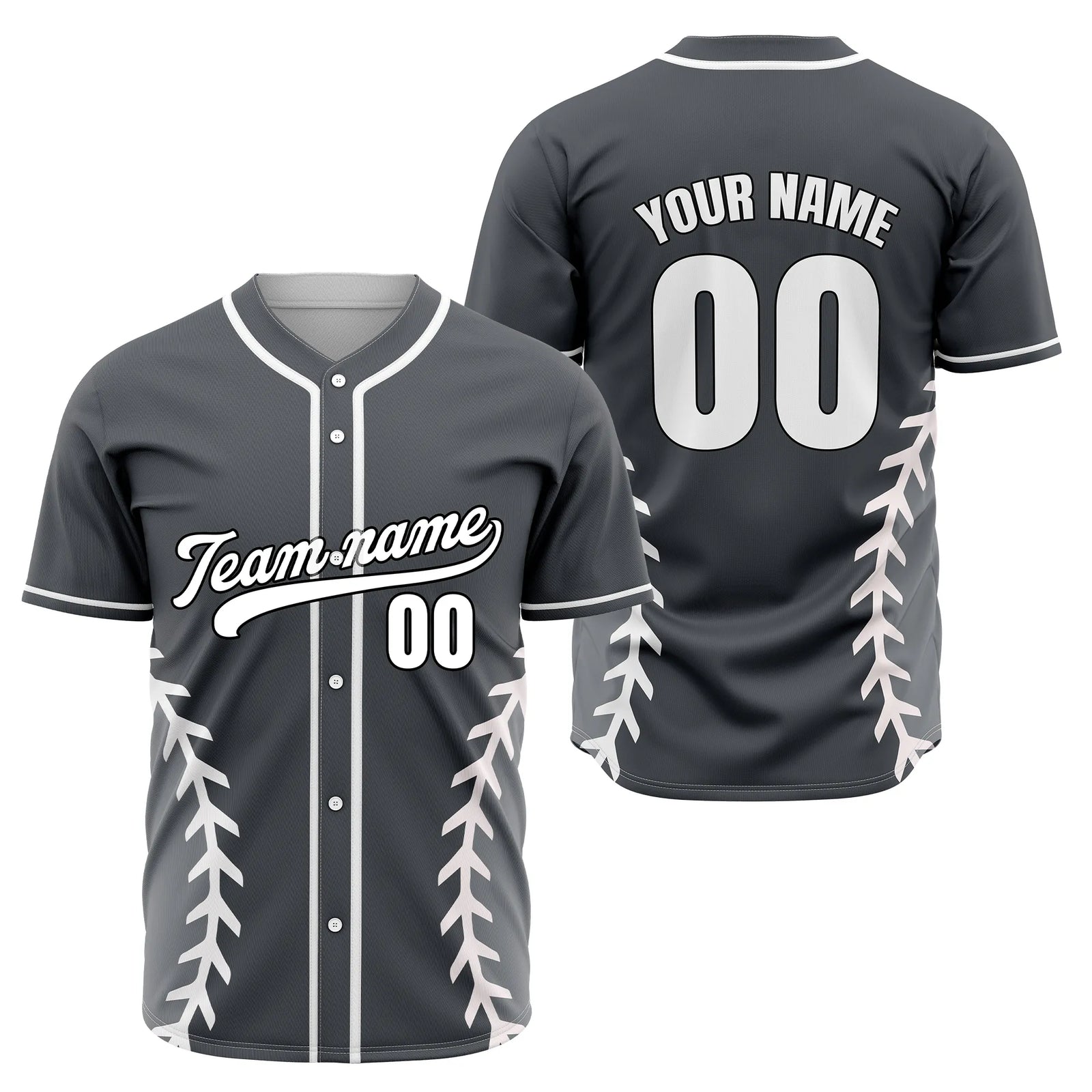 Custom Arc Line Baseball Sports Jersey Personalized Uniform with Name & Number