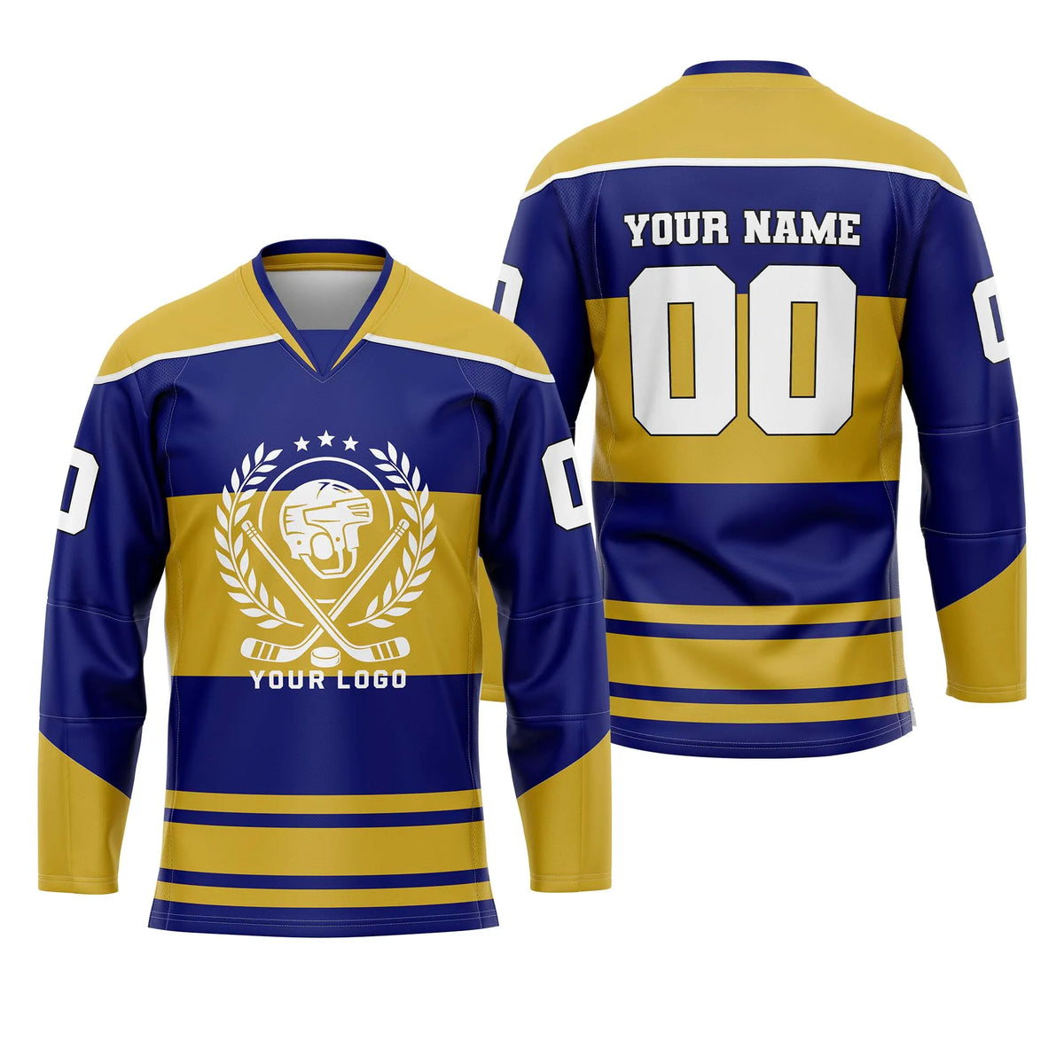 Custom Personalized D5 New Arrival Ice Hockey Jersey with Name, Number & Team Logo