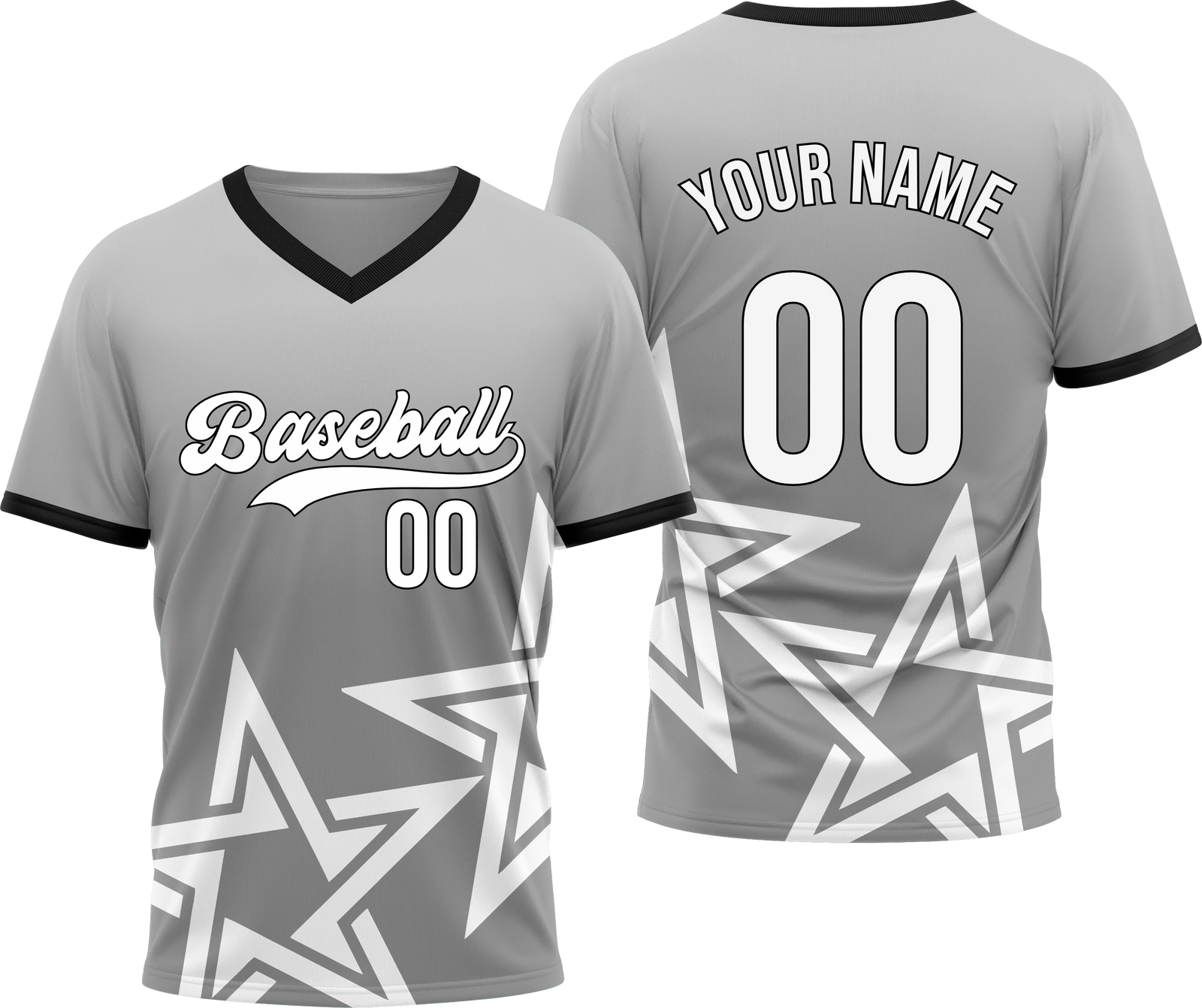 Custom Stellar Edge Gradient Baseball Sports Jersey Personalized Uniform with Name & Number