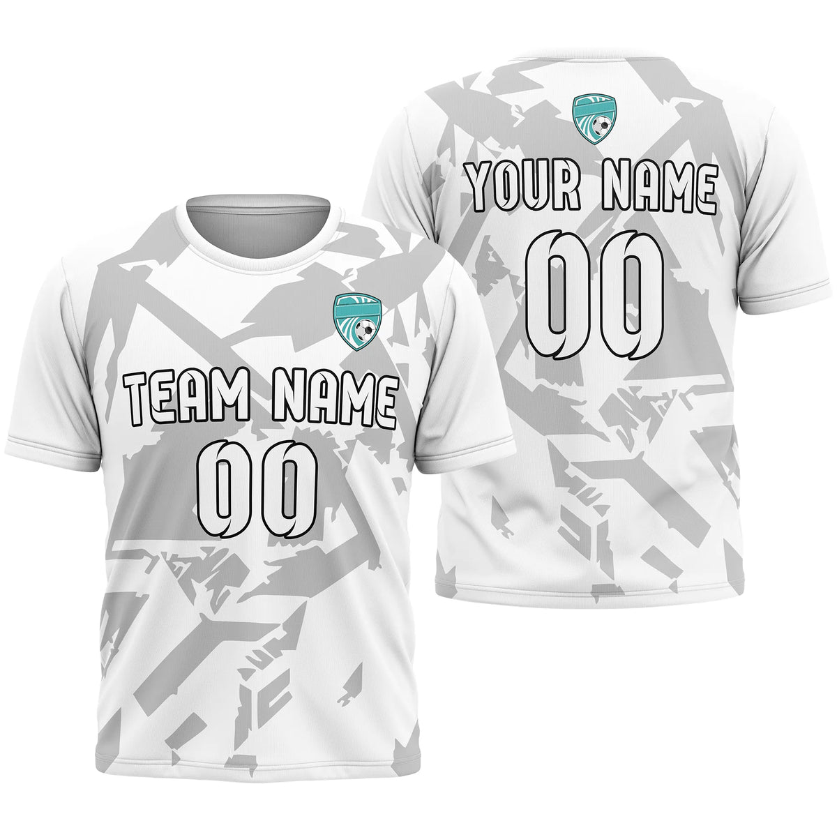 Custom Graffiti Pattern D2 Soccer Jersey Personalized Football Uniform with Name & Number