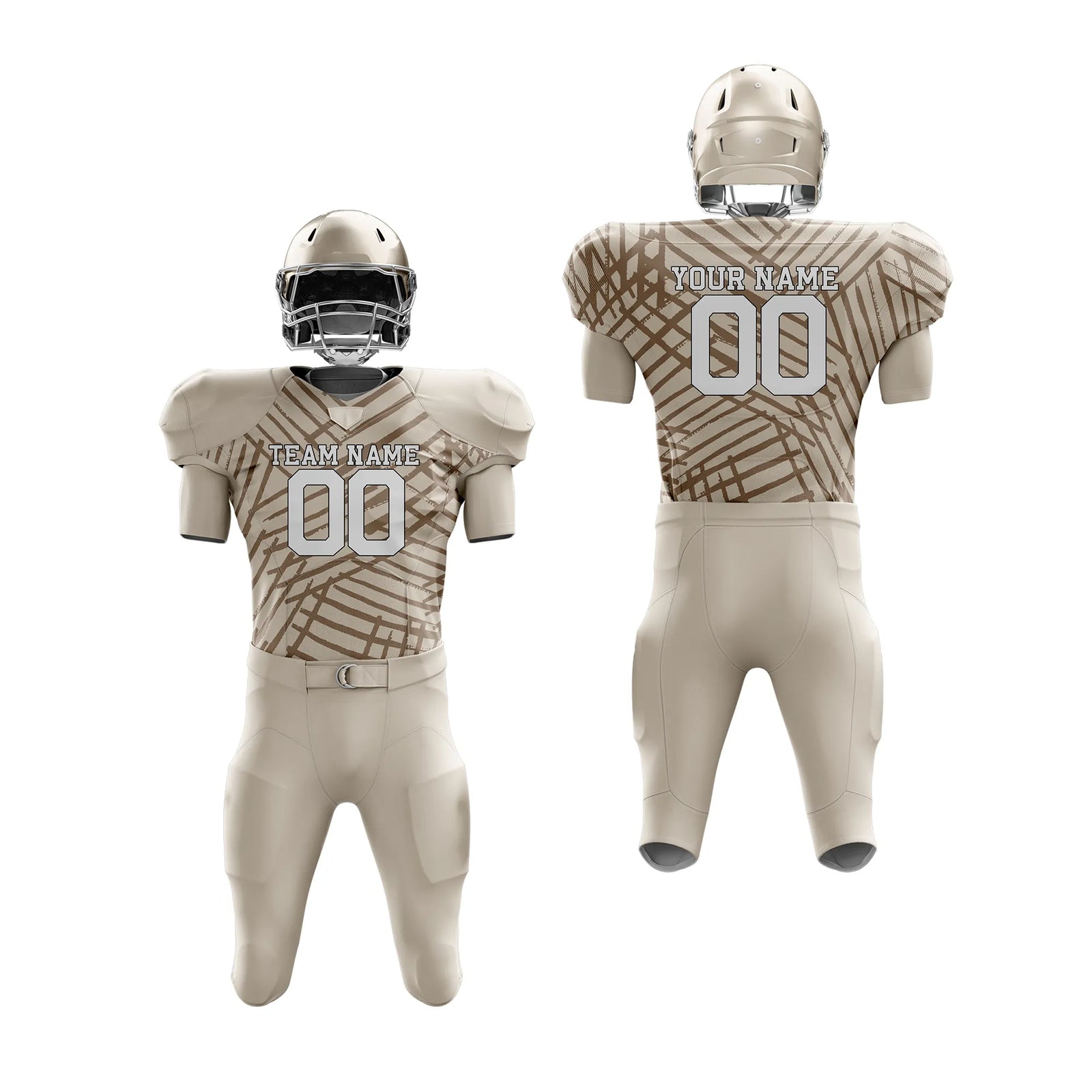 Custom Personalized D4 Graffiti pattern American Football Jersey with Name, Number & Team Logo