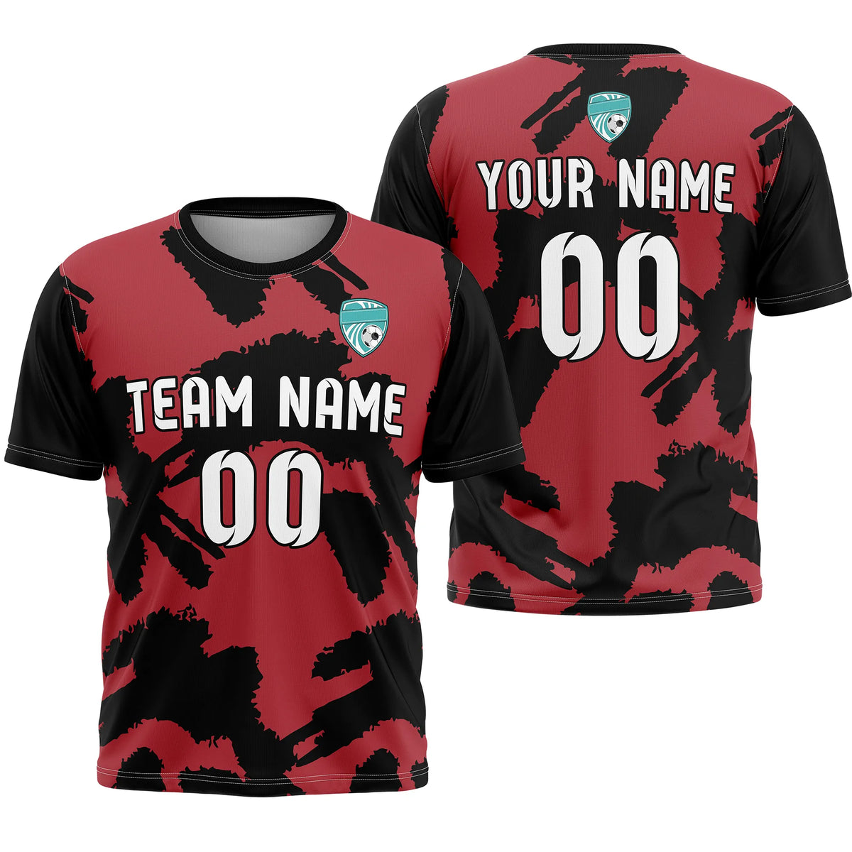 Custom Graffiti Pattern D5 Soccer Jersey Personalized Football Uniform with Name & Number