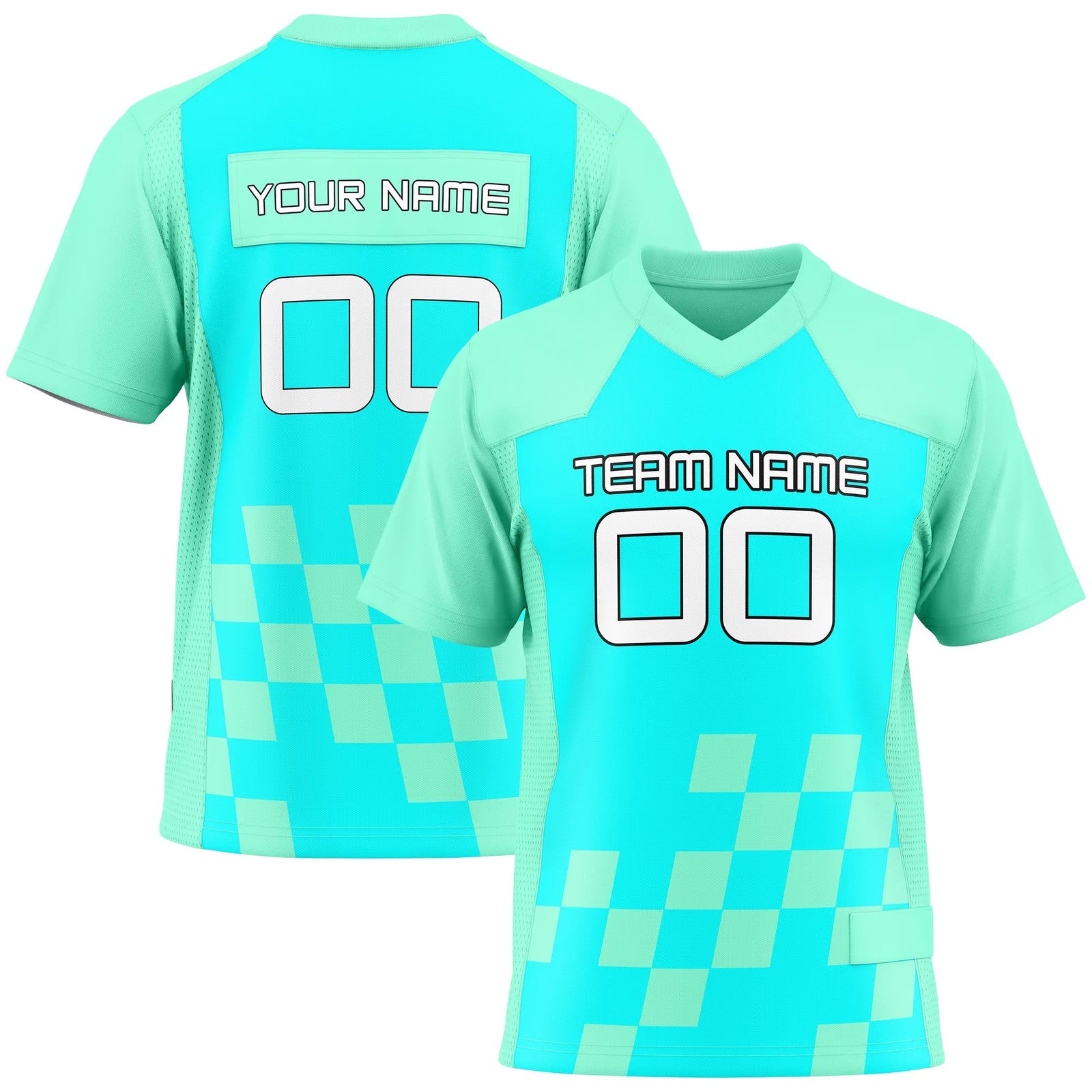 Custom Classic Style D2 Flag Football Jersey Personalized Uniform with Name & Number