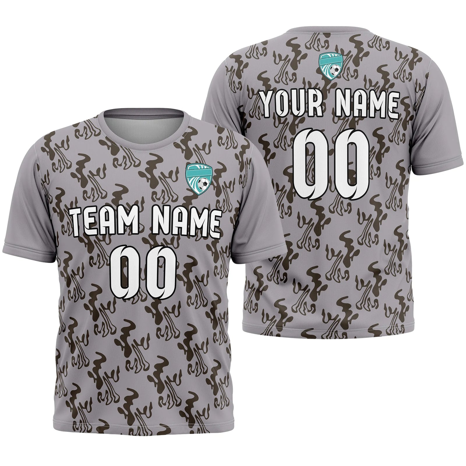 Custom Graffiti Pattern D1 Soccer Jersey Personalized Football Uniform with Name & Number