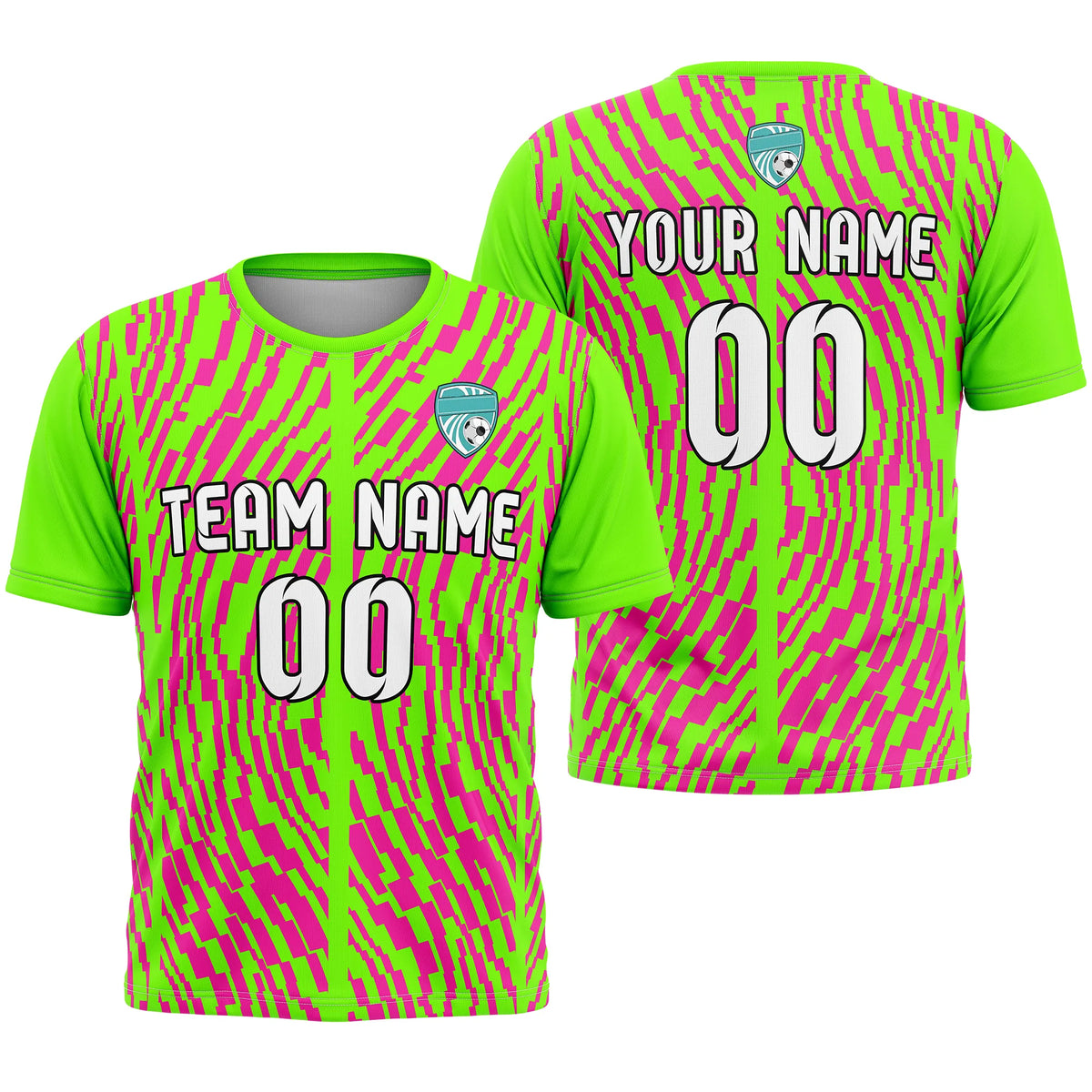 Custom Graffiti Pattern D3 Soccer Jersey Personalized Football Uniform with Name & Number