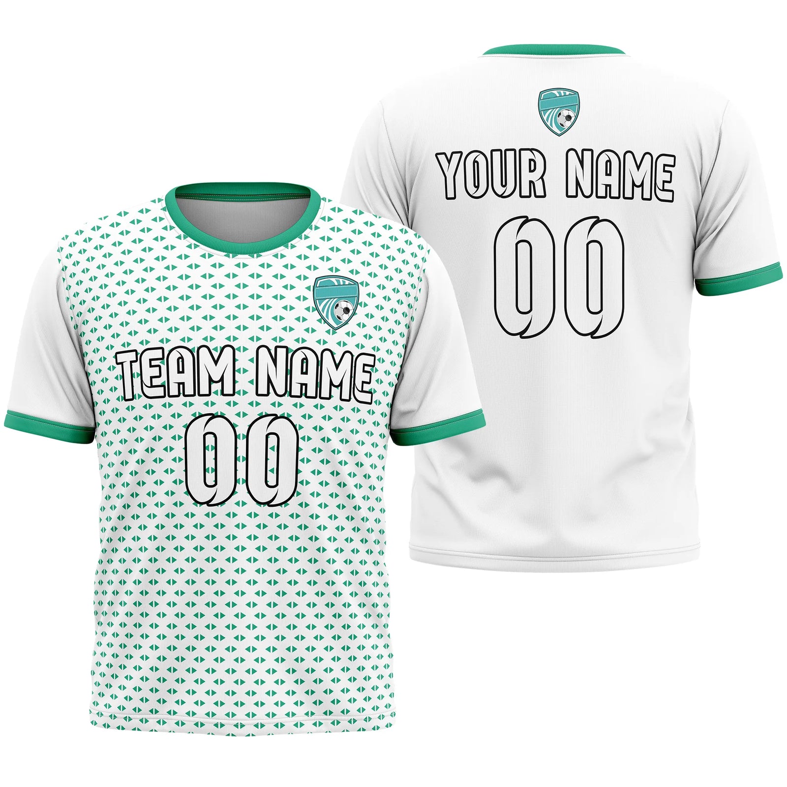 Custom Abstract Pattern D2 Soccer Jersey Personalized Football Uniform with Name & Number