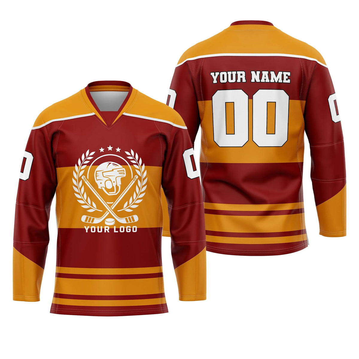 Custom Personalized D5 New Arrival Ice Hockey Jersey with Name, Number & Team Logo