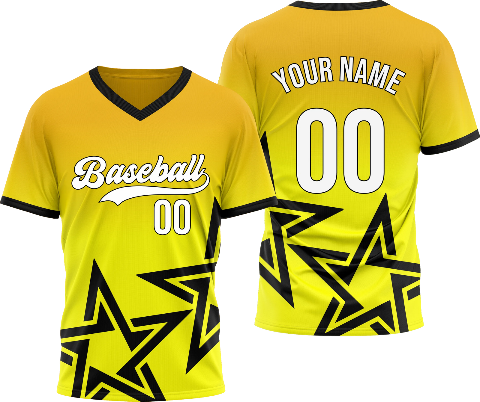 Custom Stellar Edge Gradient Baseball Sports Jersey Personalized Uniform with Name & Number