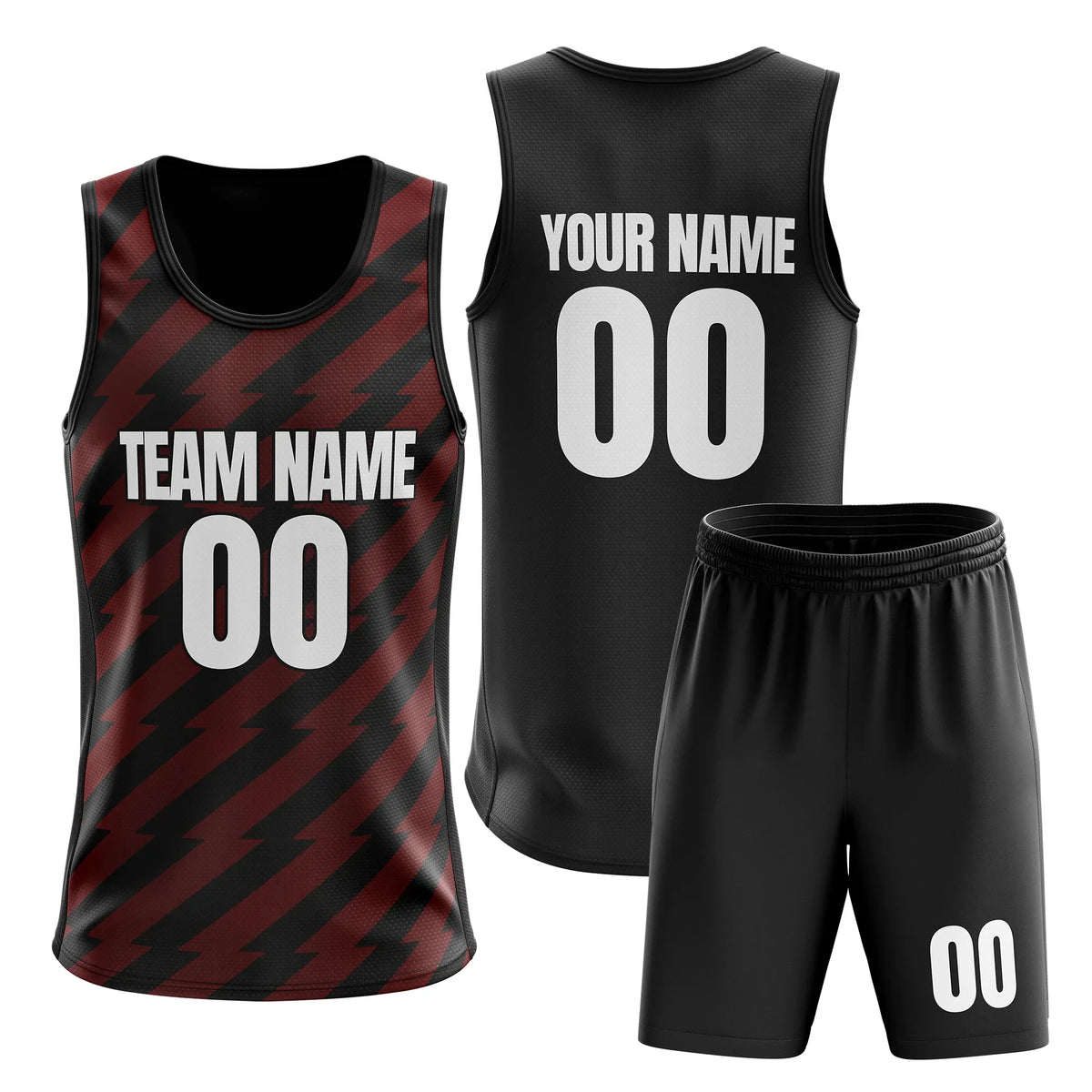 Custom Flash Strike Split Fashion Set Sports Jersey Personalized Uniform with Name & Number