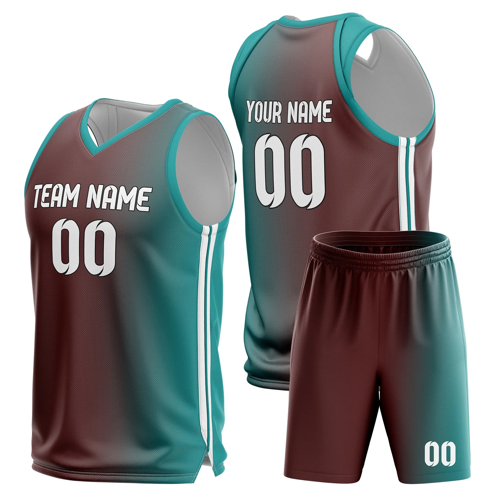 Custom Gradient Fashion Set Solar Strike Sports Jersey Personalized Uniform with Name & Number