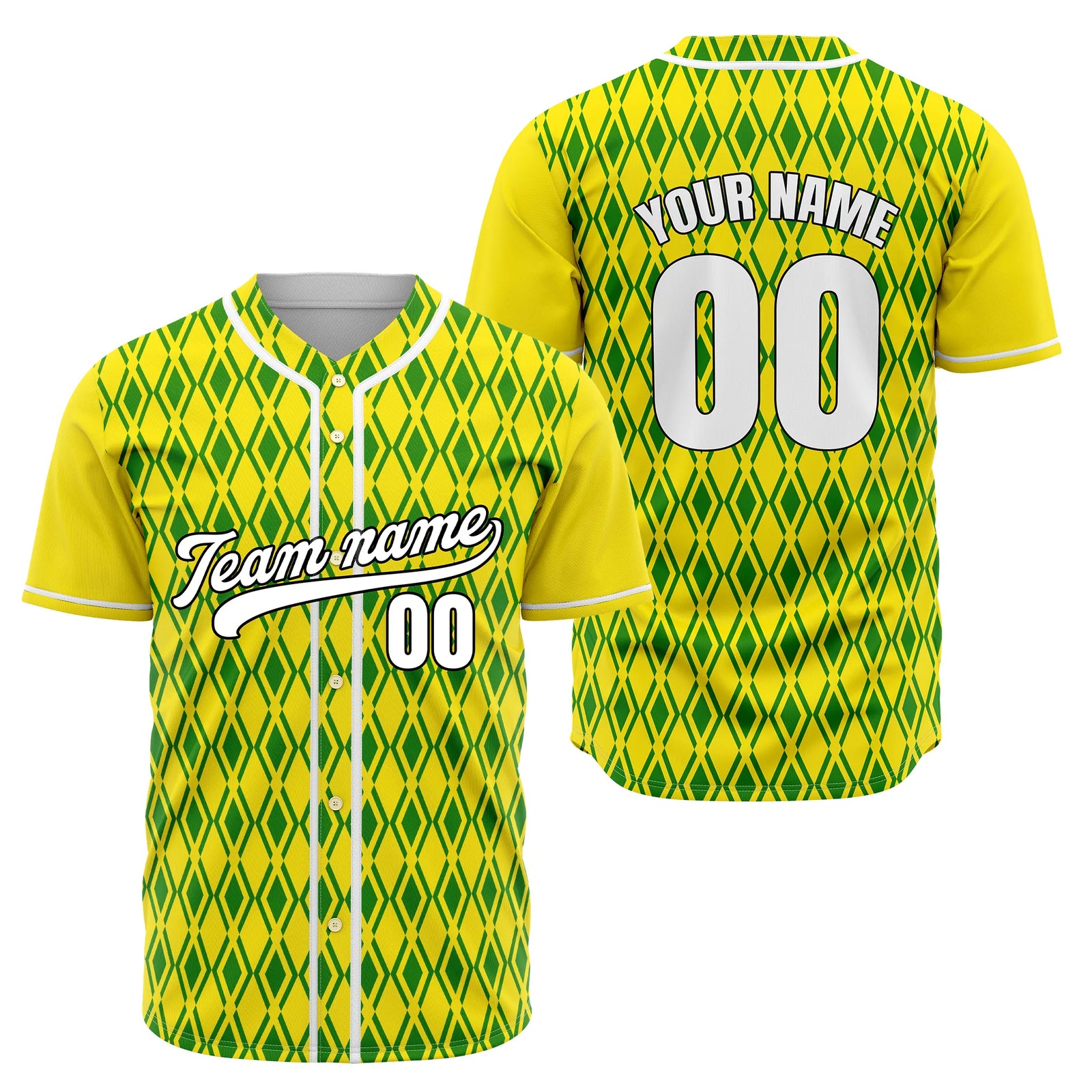 Custom Argyle Strike Baseball Sports Jersey Personalized Uniform with Name & Number