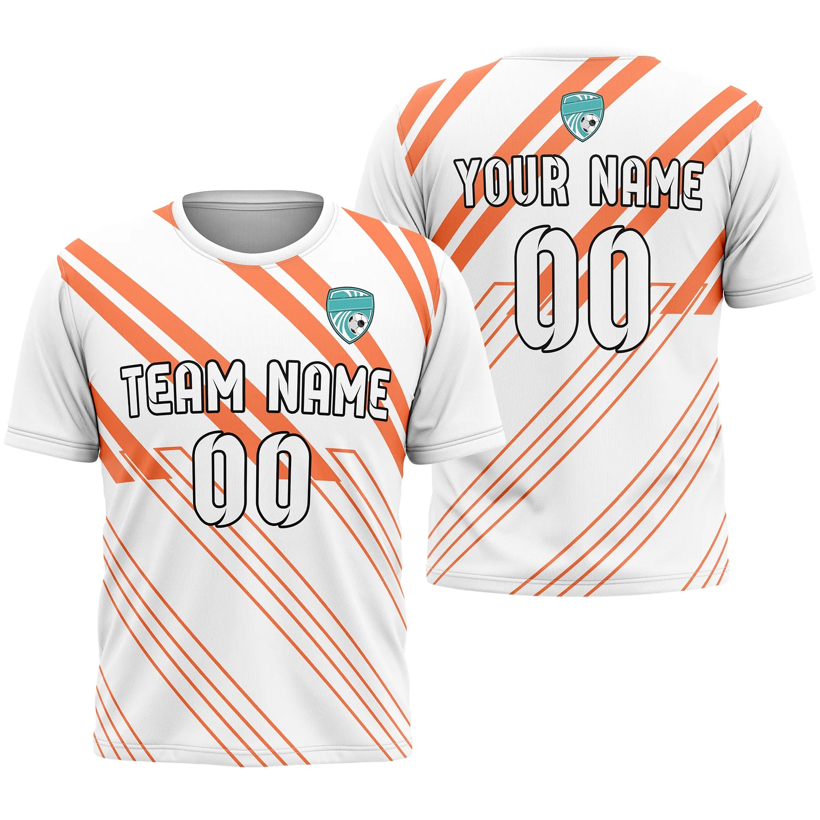 Custom Strip Fashion D4 Soccer Jersey Personalized Football Uniform with Name & Number