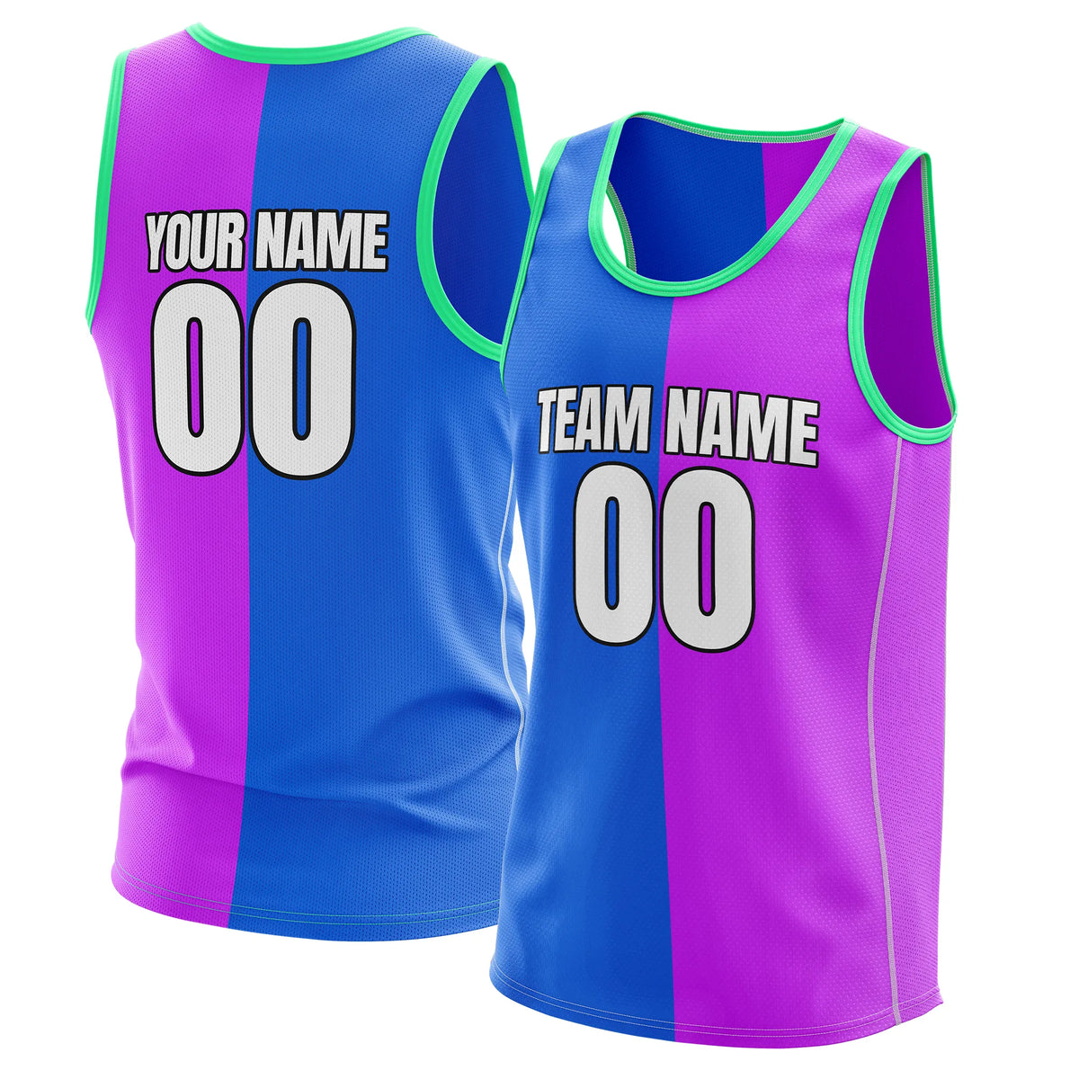 Custom Twin Panel Slip Fashion Tops Sports Jersey Personalized Uniform with Name & Number
