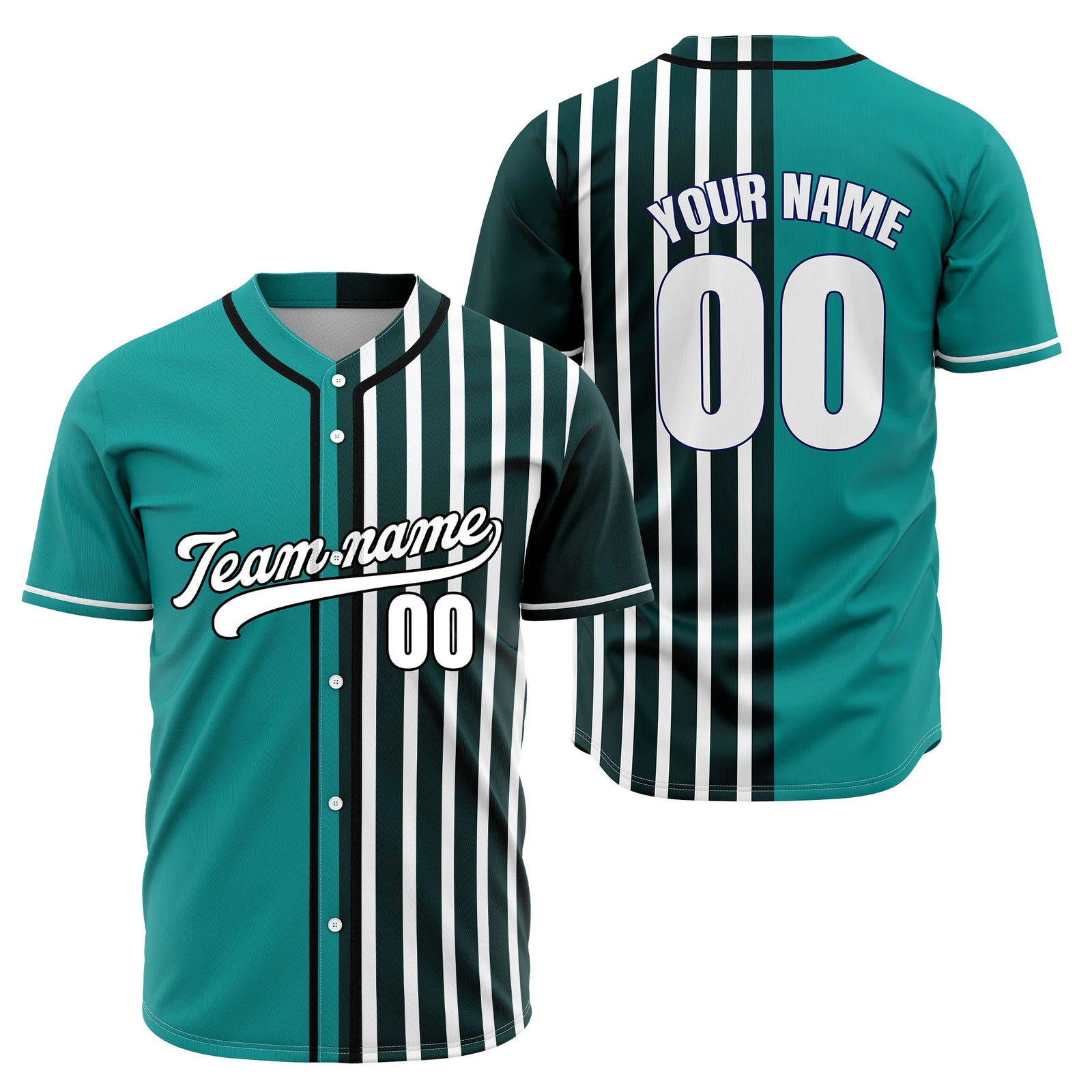Custom Rival Lines Baseball Sports Jersey Personalized Uniform with Name & Number