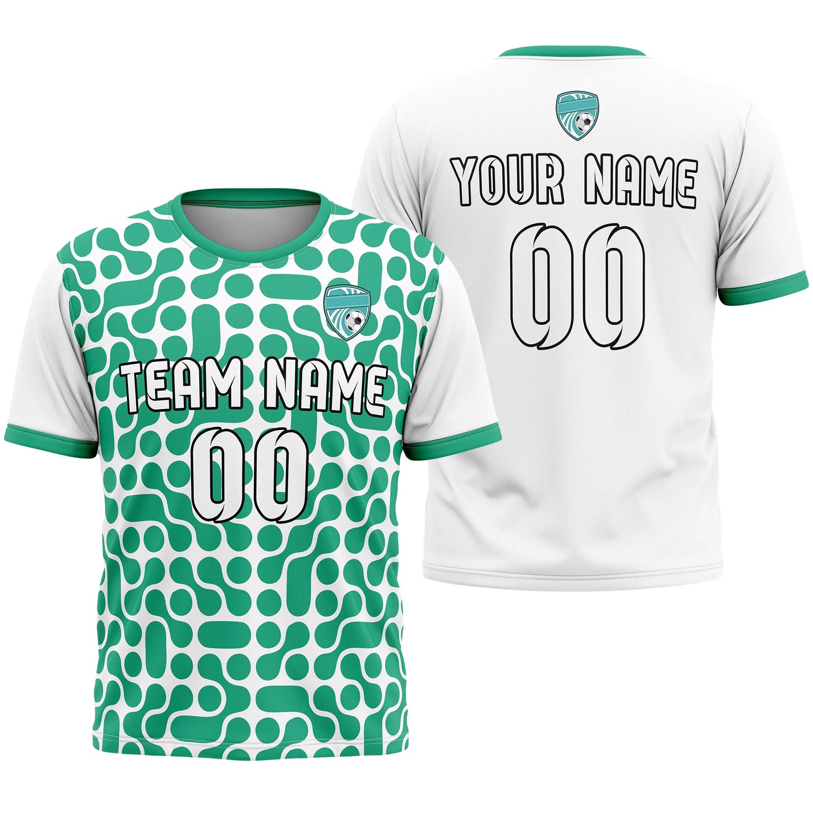 Custom Abstract Pattern D3 Soccer Jersey Personalized Football Uniform with Name & Number
