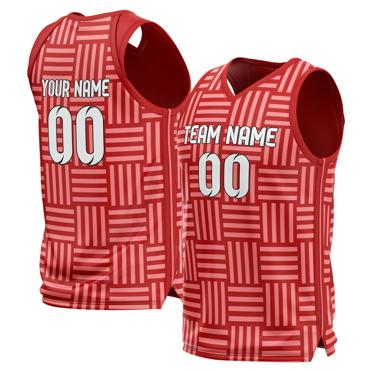 Custom Maze Line Printed Sports Jersey Personalized Uniform with Name & Number