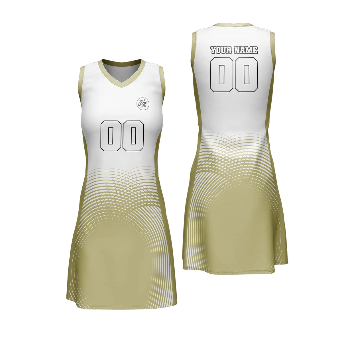 Custom Personalized D1 Abstract Pattern Netball Jersey with Name, Number & Team Logo