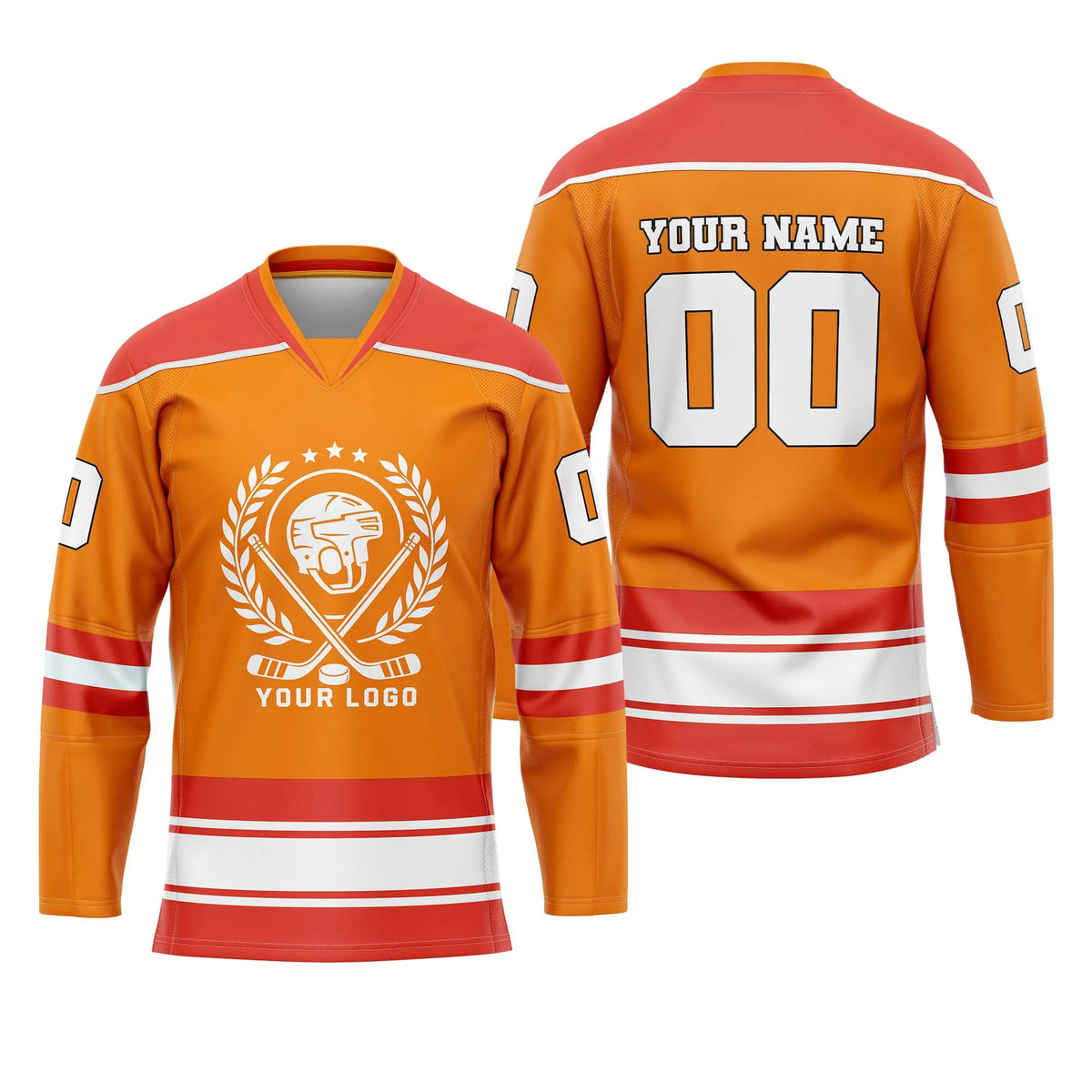 Custom Personalized D2 New Arrival Ice Hockey Jersey with Name, Number & Team Logo