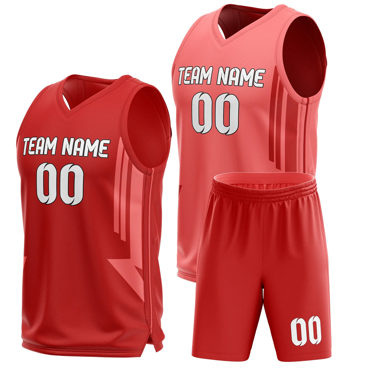 Custom Triple Lane Reversible Sports Jersey Personalized Uniform with Name & Number