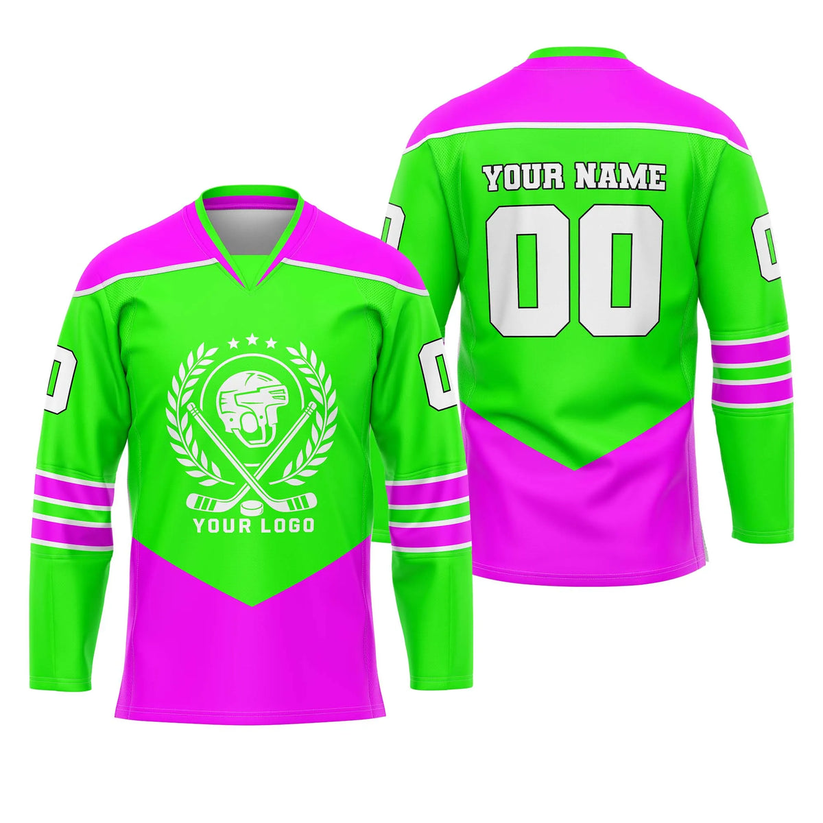 Custom Personalized D4 New Arrival Ice Hockey Jersey with Name, Number & Team Logo