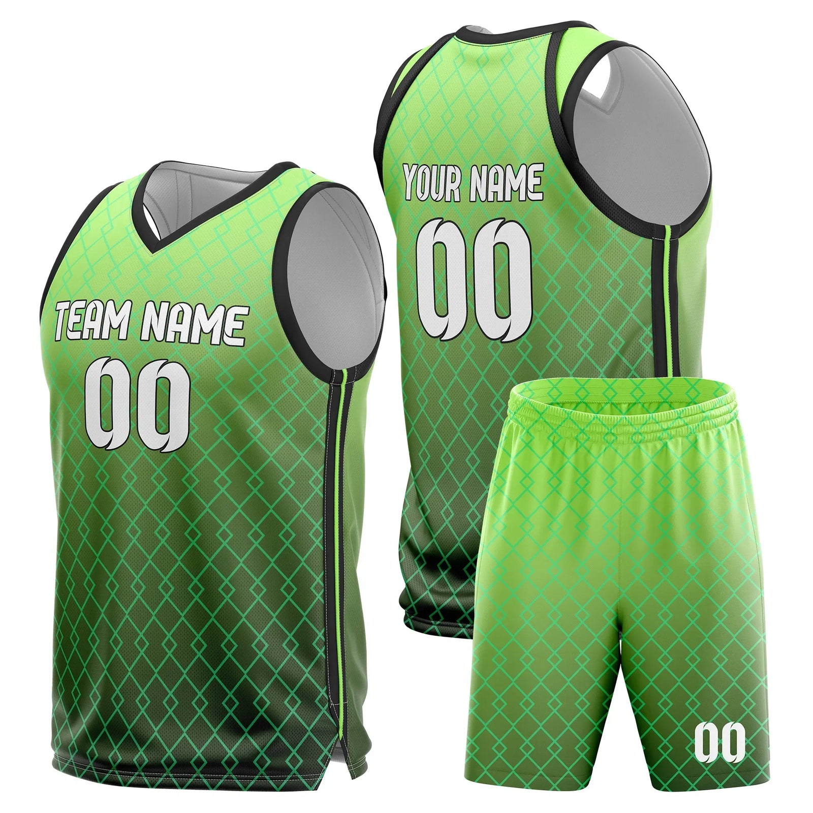 Custom Gradient Fashion Set Fade Sports Jersey Personalized Uniform with Name & Number