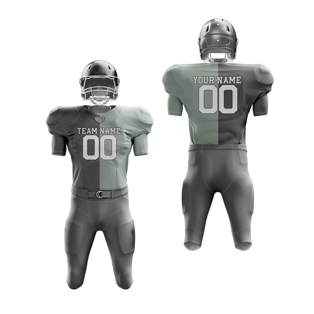 Custom Personalized D1 Split Fashion American Football Jersey with Name, Number & Team Logo