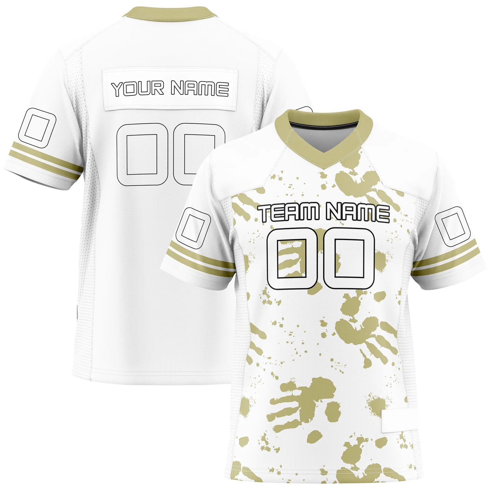 Custom Personalized D5 Graffiti Fashion Flag Football Jersey with Name, Number & Team Logo