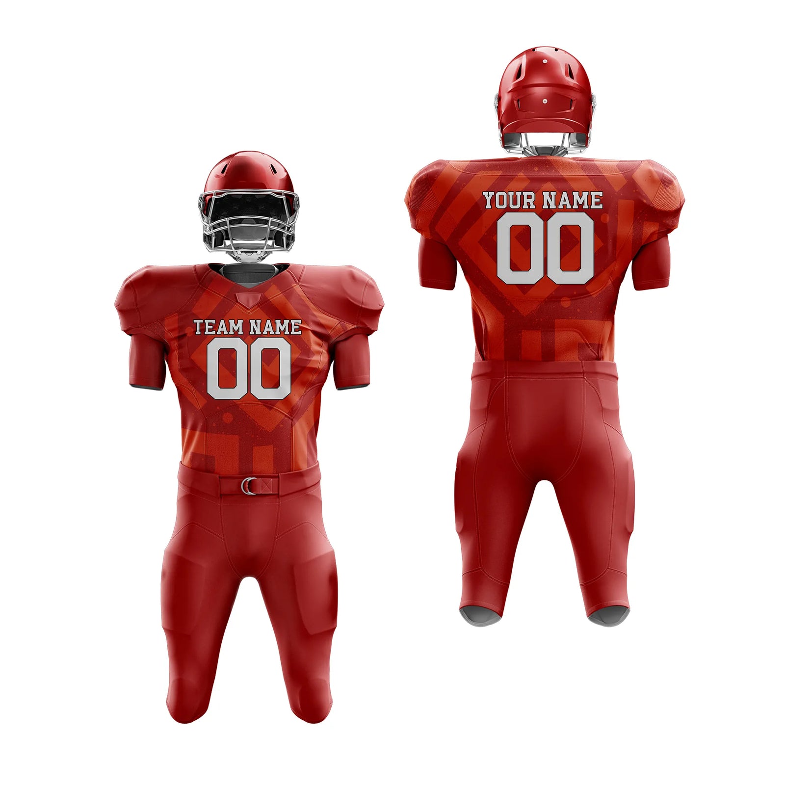 Custom Personalized D2 Graffiti pattern American Football Jersey with Name, Number & Team Logo