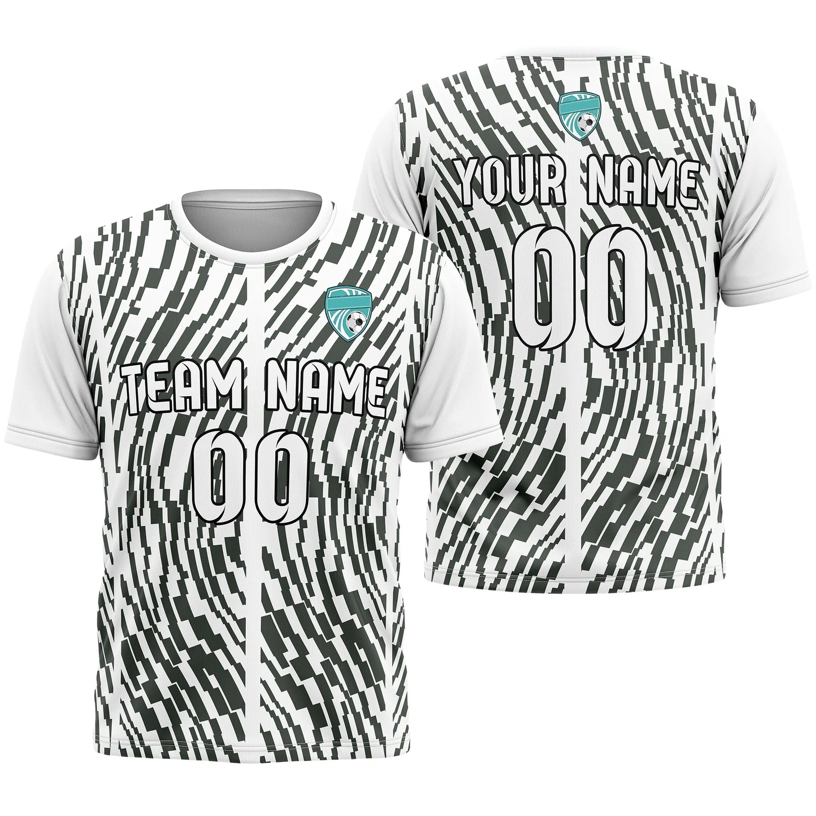 Custom Graffiti Pattern D3 Soccer Jersey Personalized Football Uniform with Name & Number