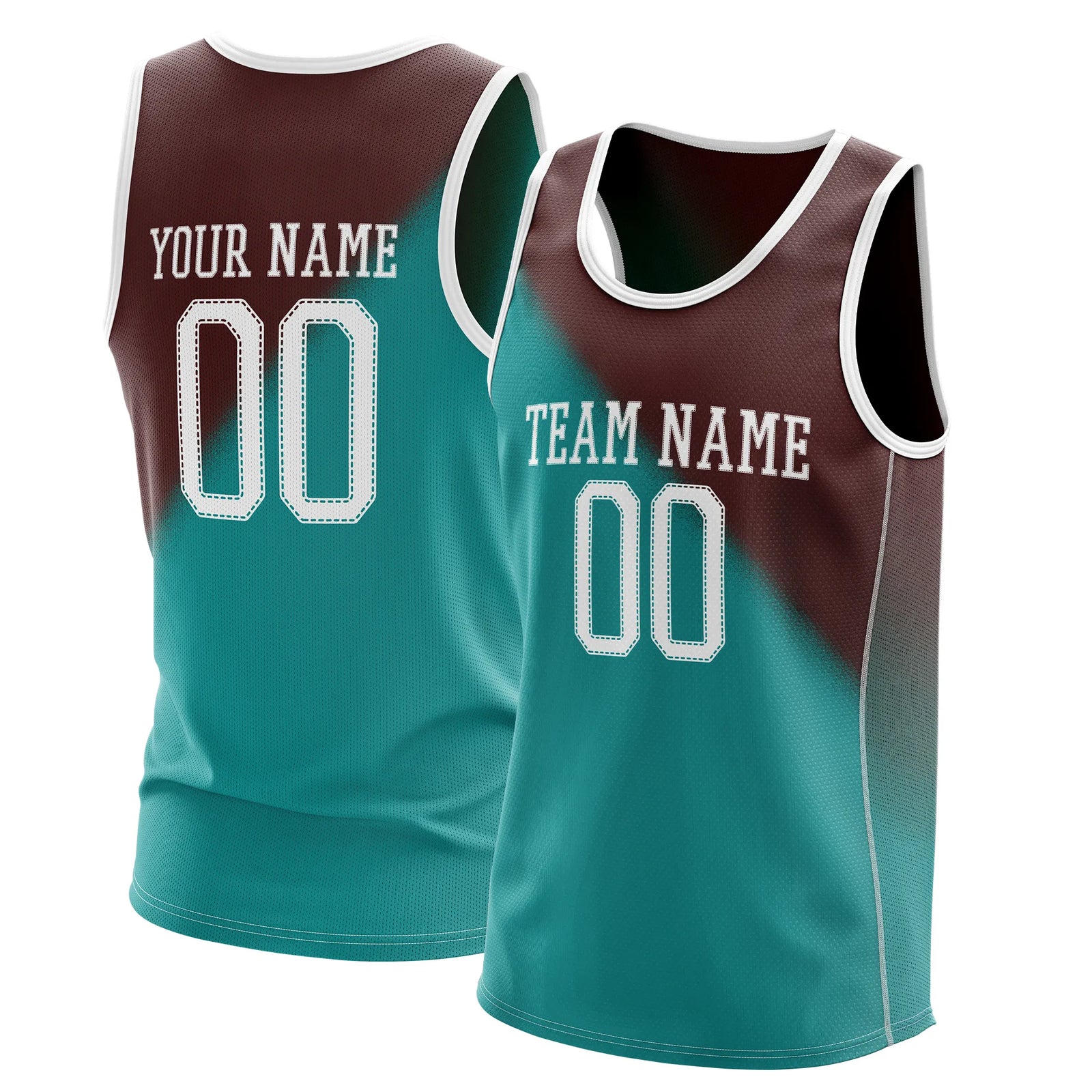 Custom Gradient fashion top Emerald Charge Sports Jersey Personalized Uniform with Name & Number