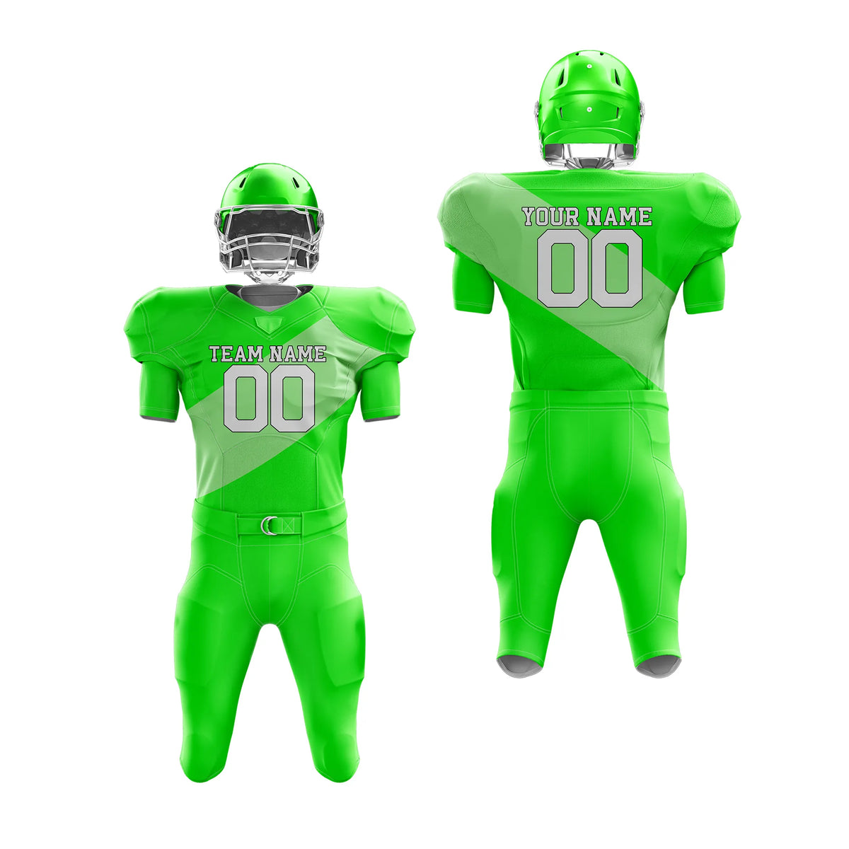 Custom Personalized D4 Split Fashion American Football Jersey with Name, Number & Team Logo