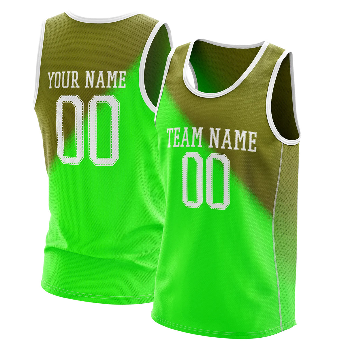 Custom Gradient fashion top Emerald Charge Sports Jersey Personalized Uniform with Name & Number