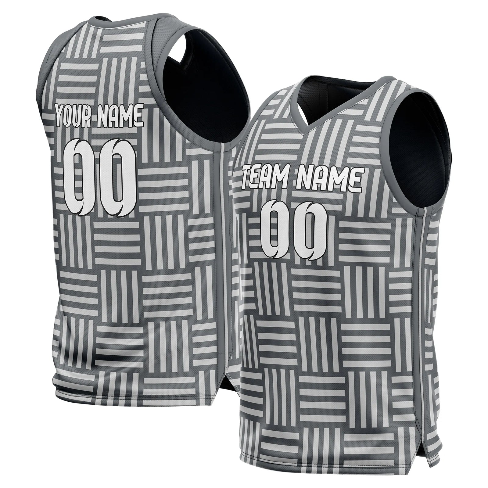 Custom Maze Line Printed Sports Jersey Personalized Uniform with Name & Number