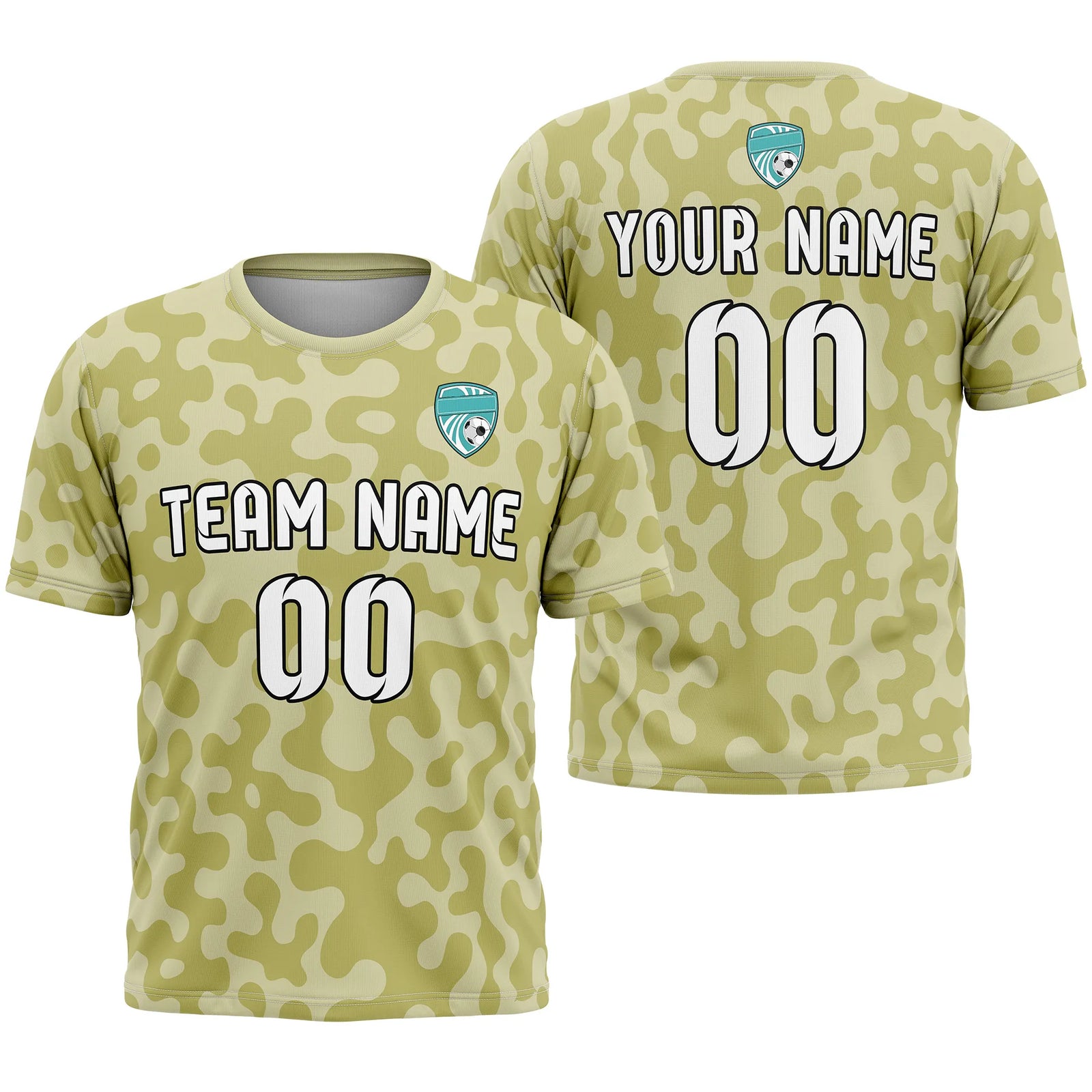 Custom Camo D2 Soccer Jersey Personalized Football Uniform with Name & Number