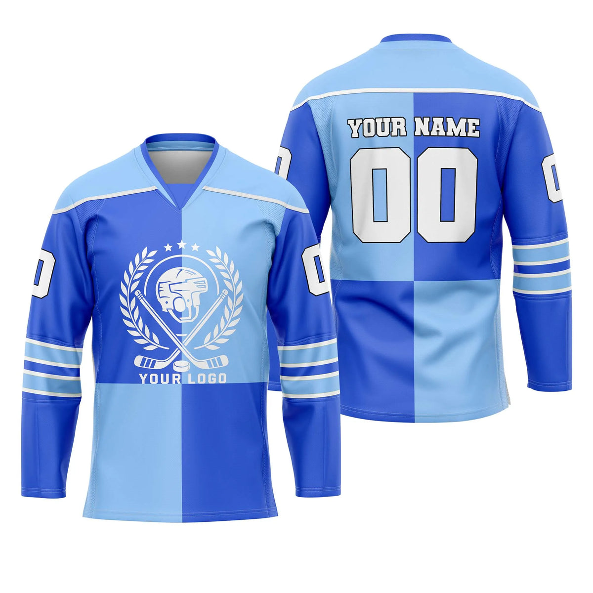 Custom Personalized D3 New Arrival Ice Hockey Jersey with Name, Number & Team Logo