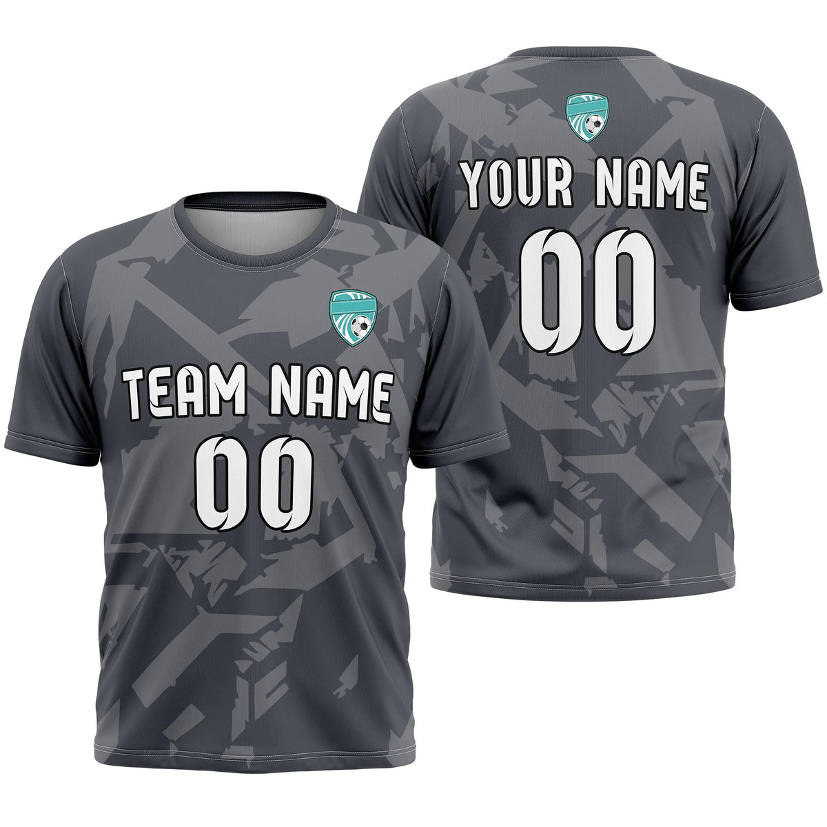 Custom Graffiti Pattern D2 Soccer Jersey Personalized Football Uniform with Name & Number