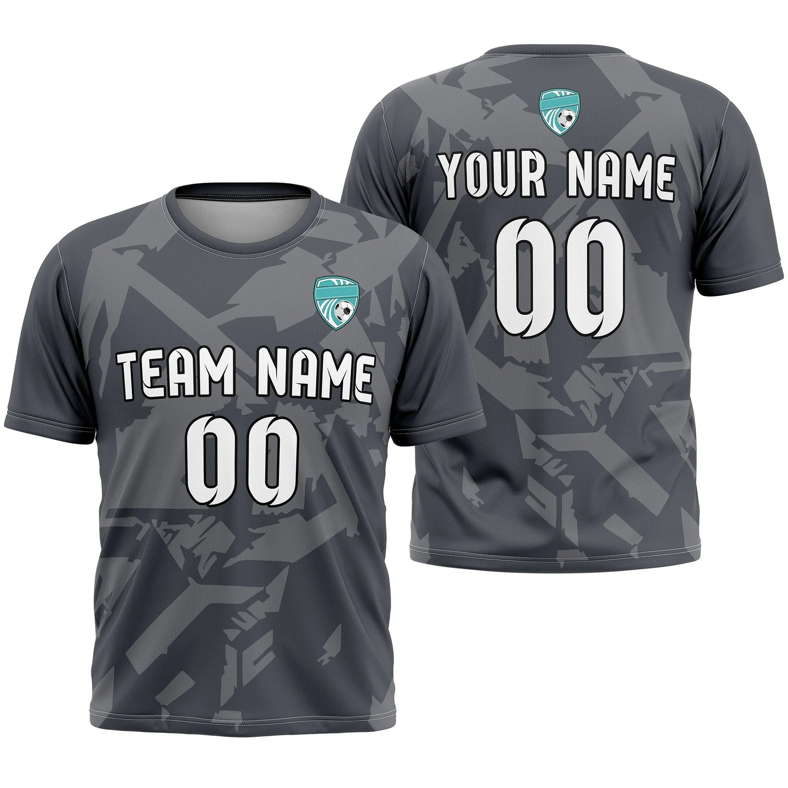 Custom Graffiti Pattern D2 Soccer Jersey Personalized Football Uniform with Name & Number