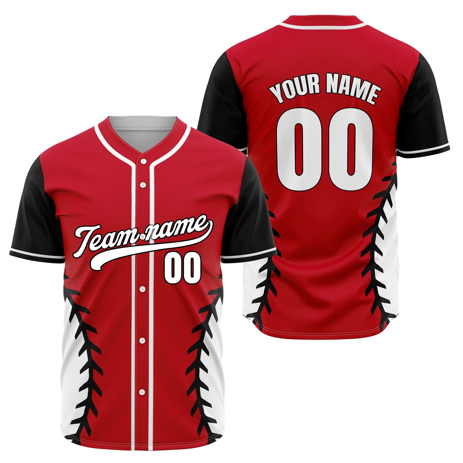 Custom Arc Line Baseball Sports Jersey Personalized Uniform with Name & Number