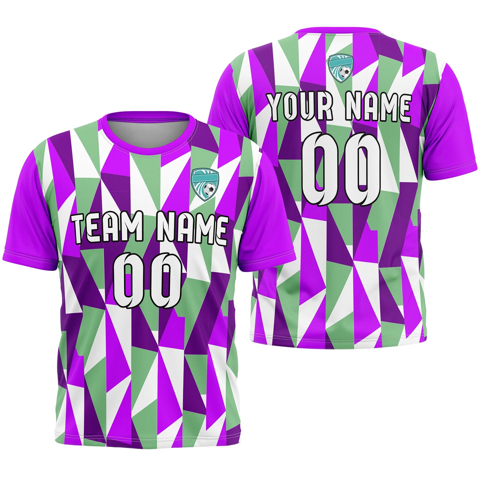 Custom R-Full Pattern D3 Soccer Jersey Personalized Football Uniform with Name & Number