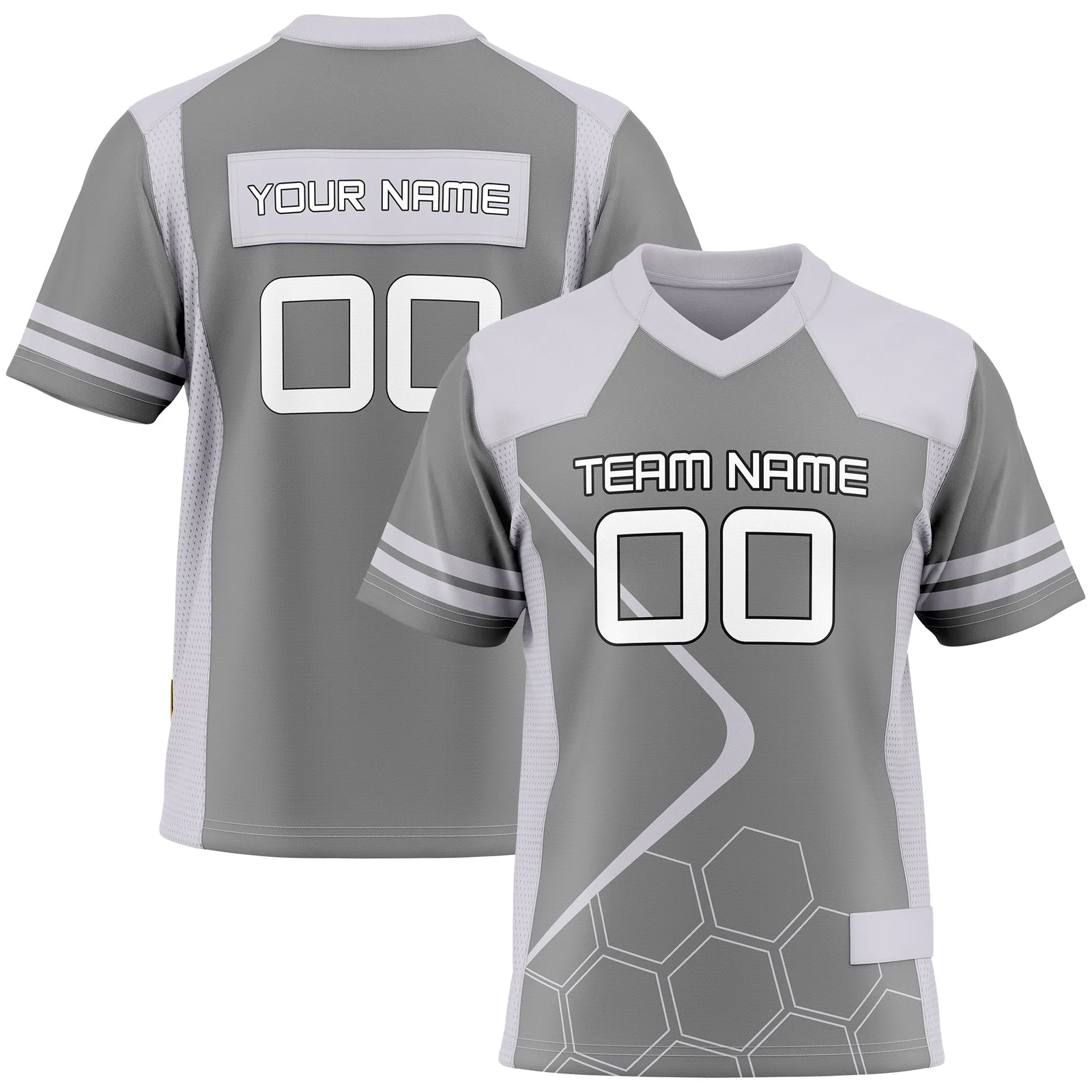 Custom Personalized D5 Color Block Flag Football Jersey with Name, Number & Team Logo