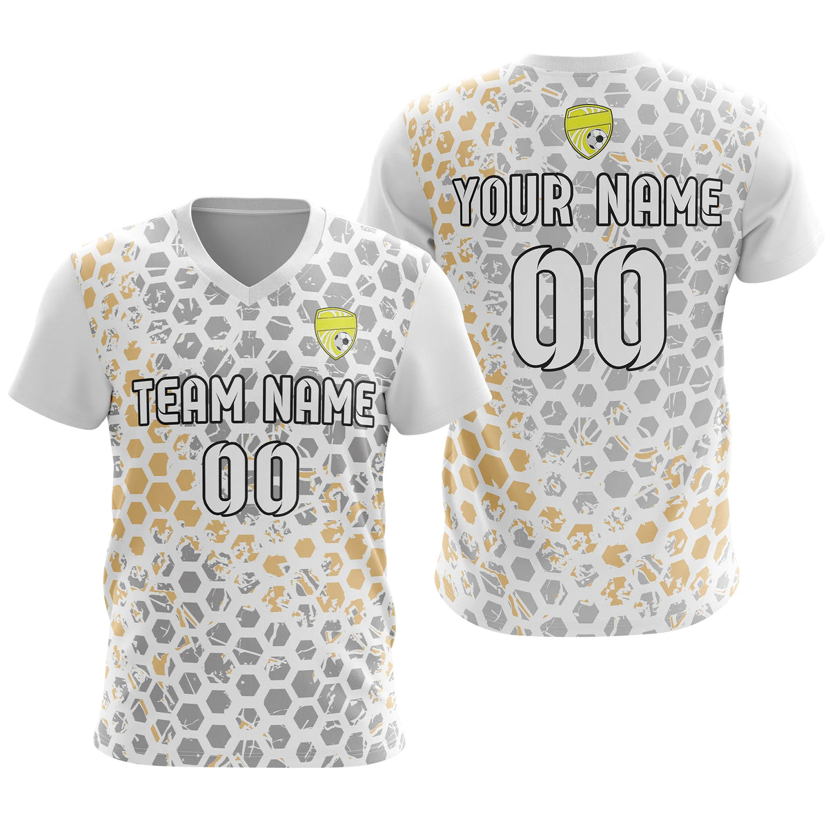 Custom V-Full Pattern D1 Soccer Jersey Personalized Football Uniform with Name & Number